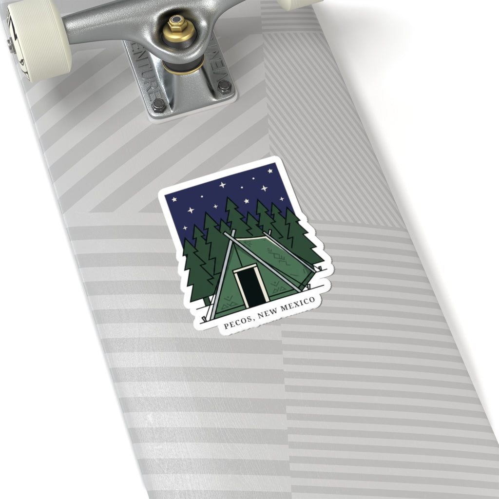 Pecos New Mexico A‑Frame Tent Sticker | Camping Vibes, Teacher Wedding Sticker