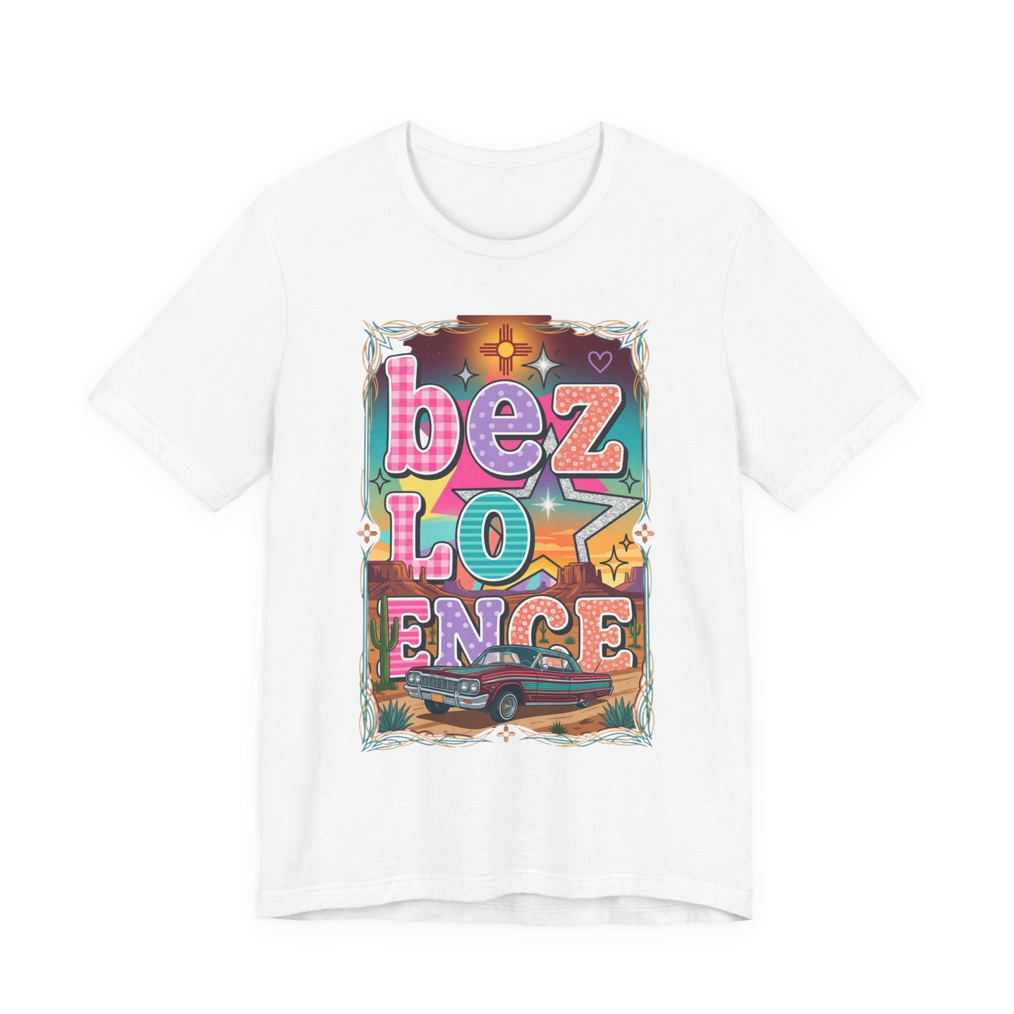 BeezLove Scripture Rainbow Tee — Colorful Christian Faith T-Shirt