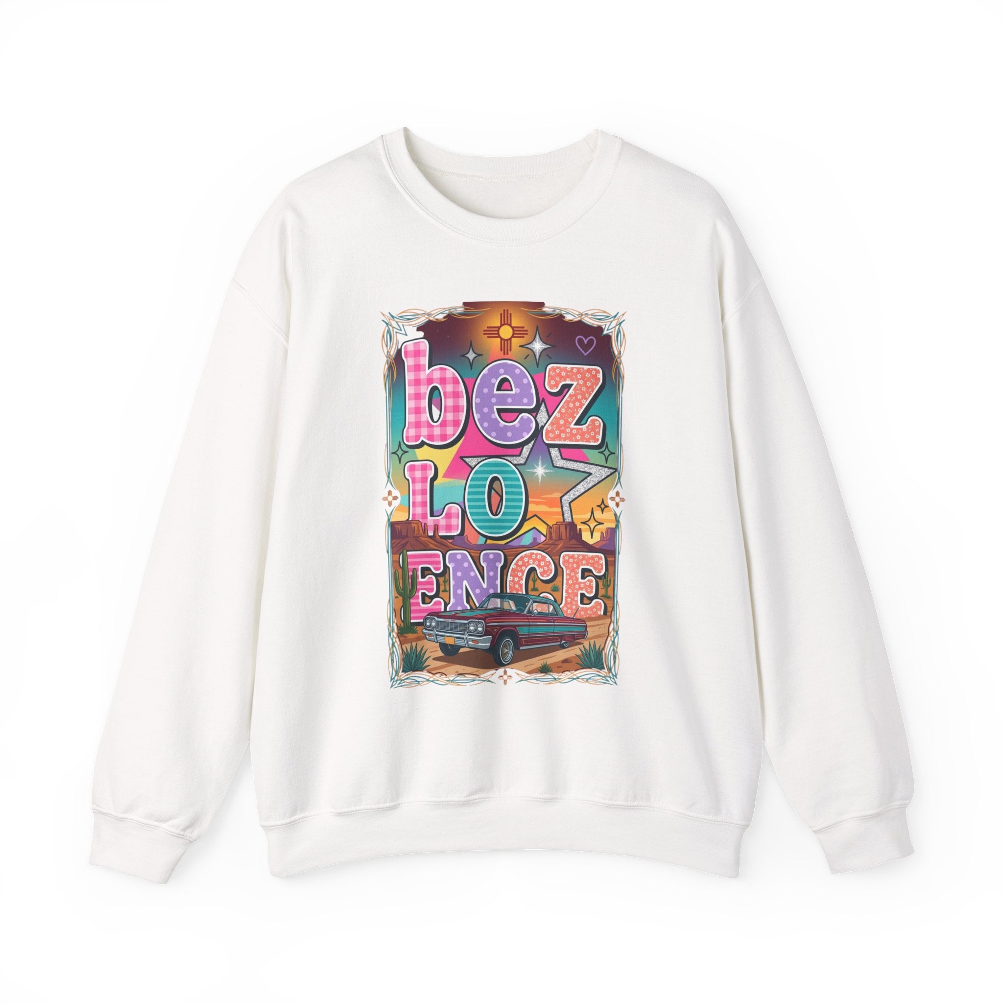 BeezLove Scripture Rainbow Crewneck — Christian Faith Sweatshirt