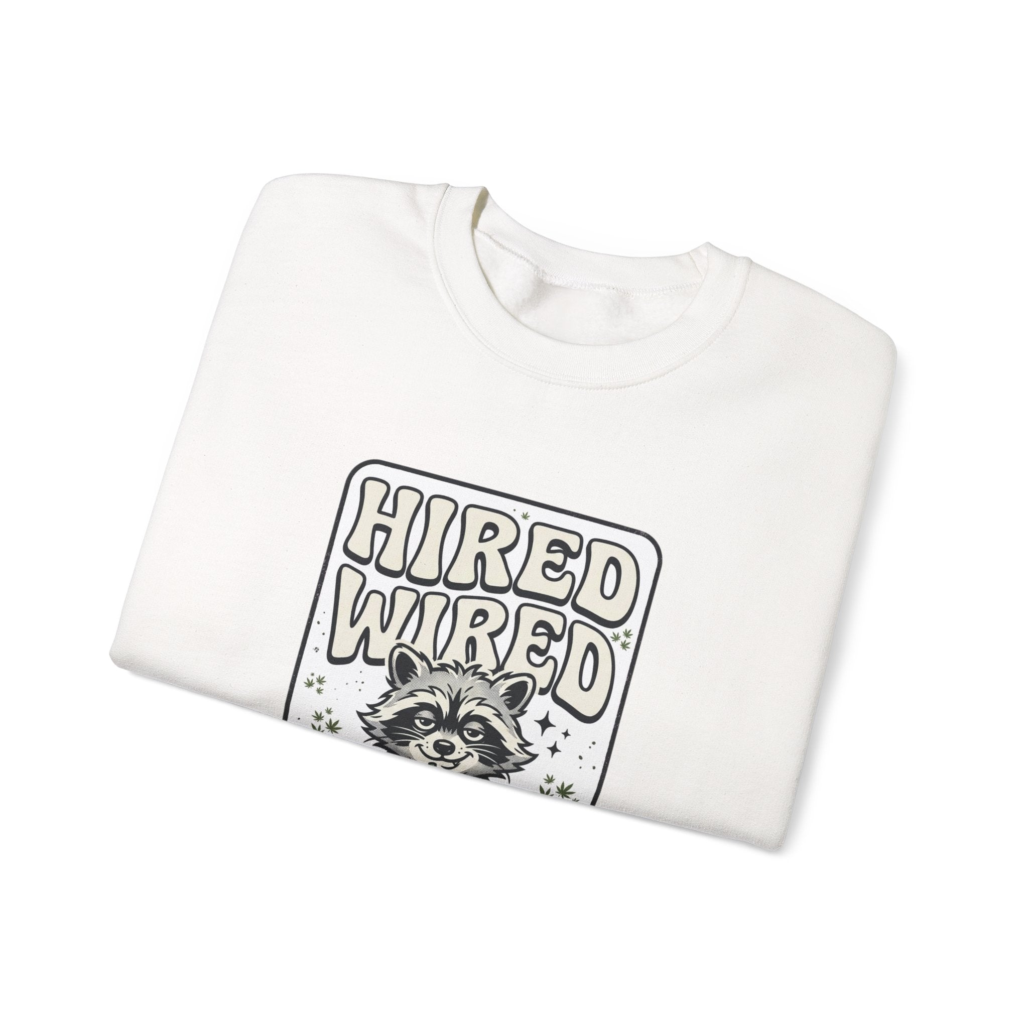 Feral Raccoon Graphic Sweatshirt | Cosmic Wilderness, Nocturnal Trash-Panda Aesthetic