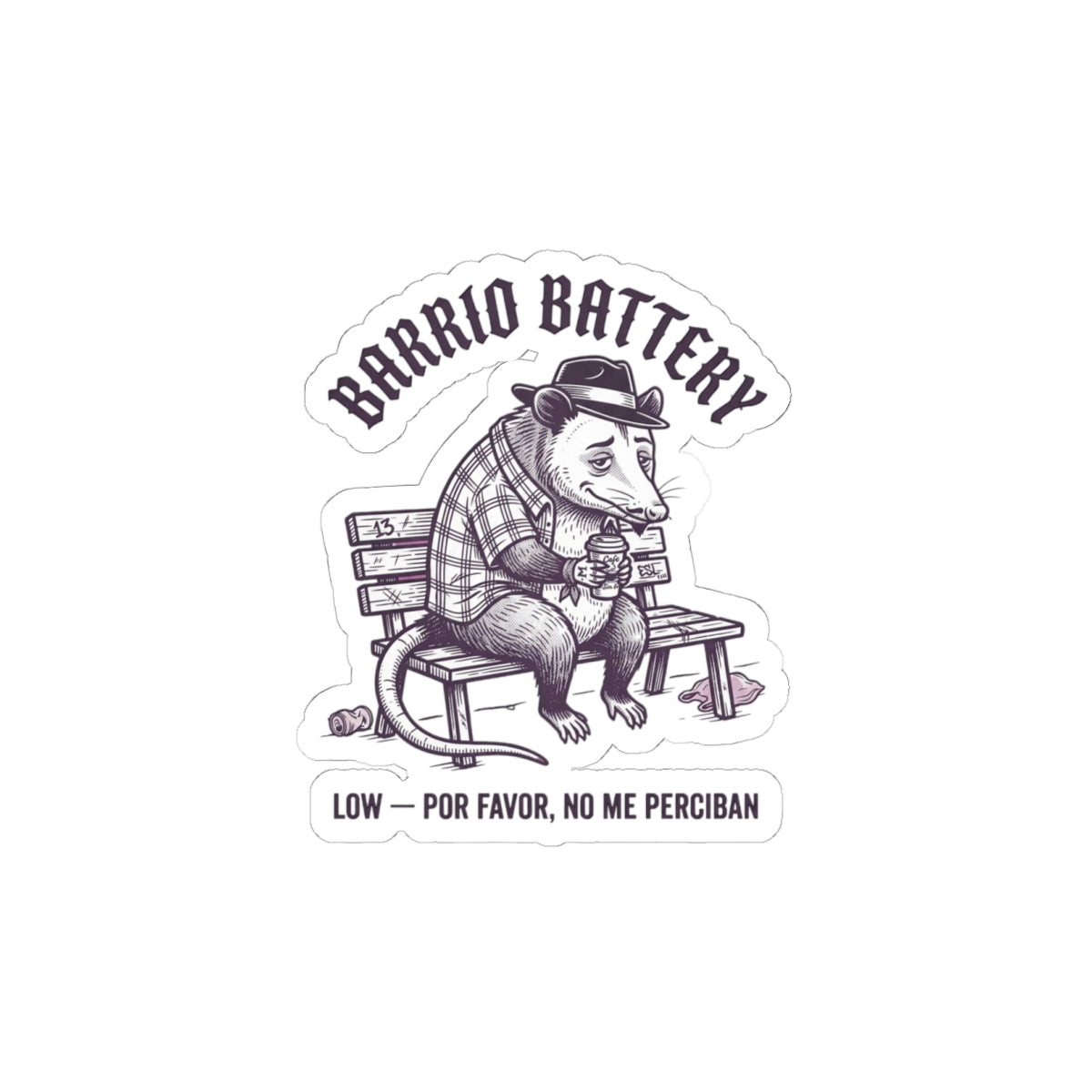 Anxious Armadillo Illustration Kiss-Cut Stickers | Anxious Animal Humor, Cute Anxiety