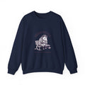 Anxious Animal Illustration Crewneck Sweatshirt | Cute Anxiety Humor