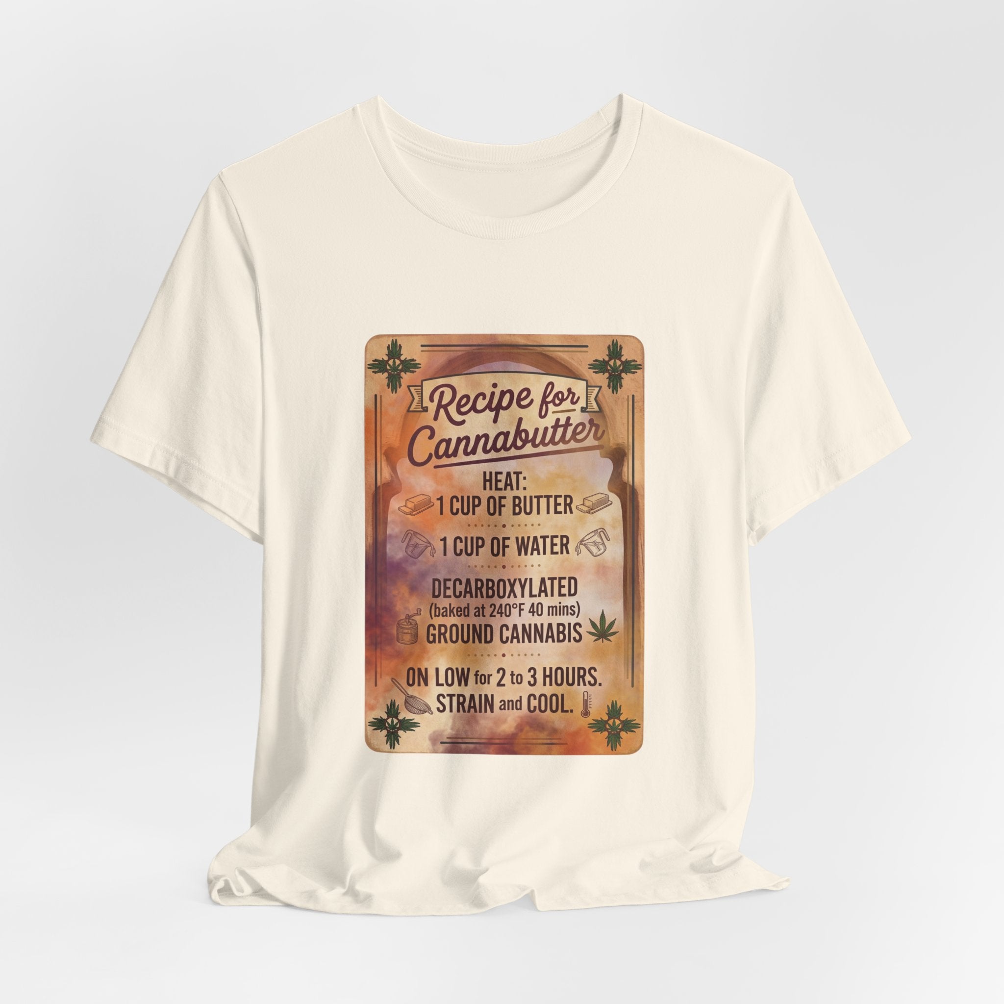 Cannabutter Recipe Tee | Retro Kitchen Herb Graphic, Vintage Apothecary Style