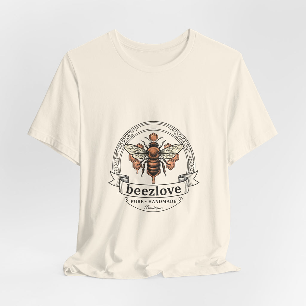 Bee motif birth flower Tee | Botanical bee illustration, birth month floral