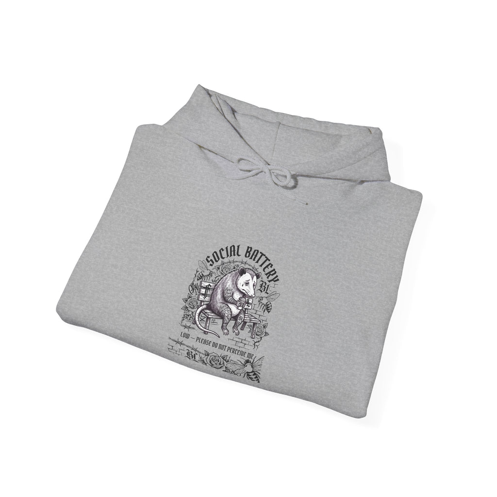 Anxious Animal Cartoon Hoodie | Cute Anxiety Humor Sweatshirt