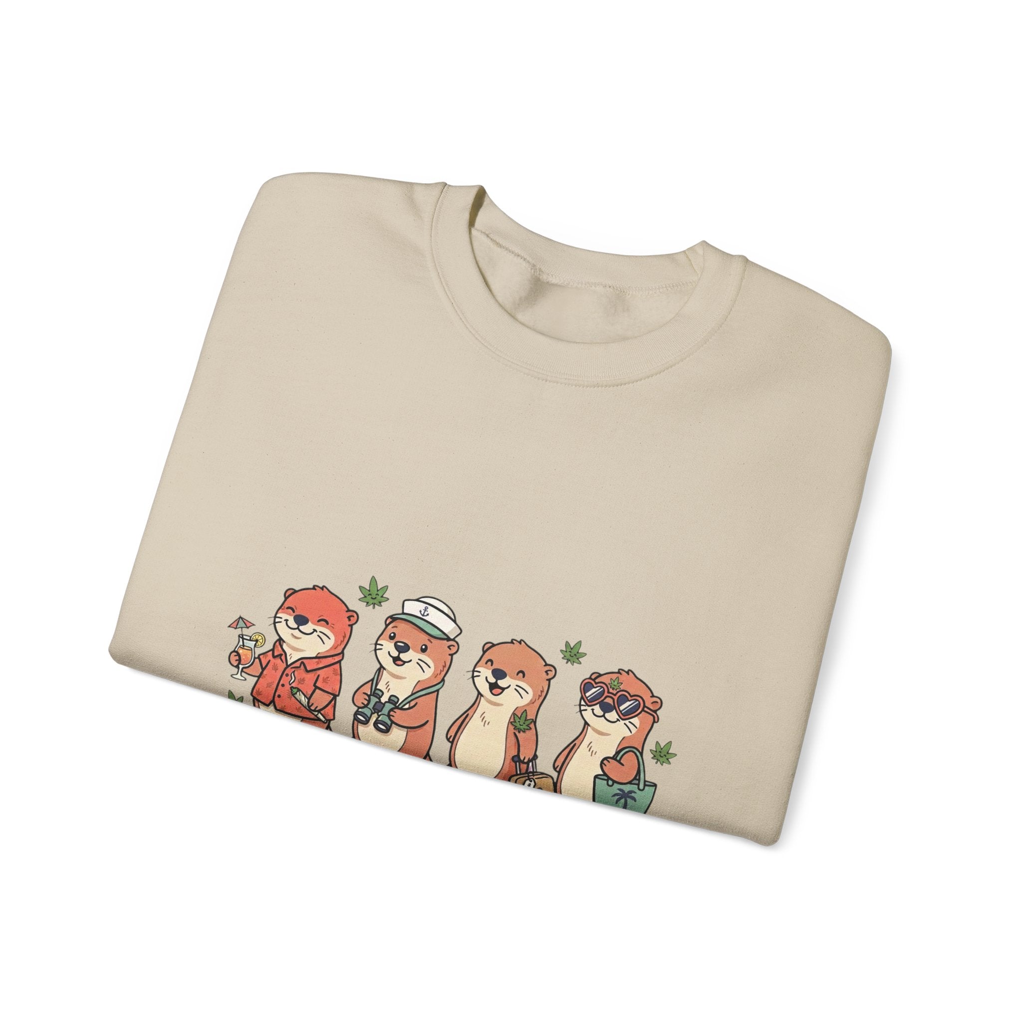 Don't Panic It's Organic sweatshirt | Cruise Vacation, Nautical Otter Crew