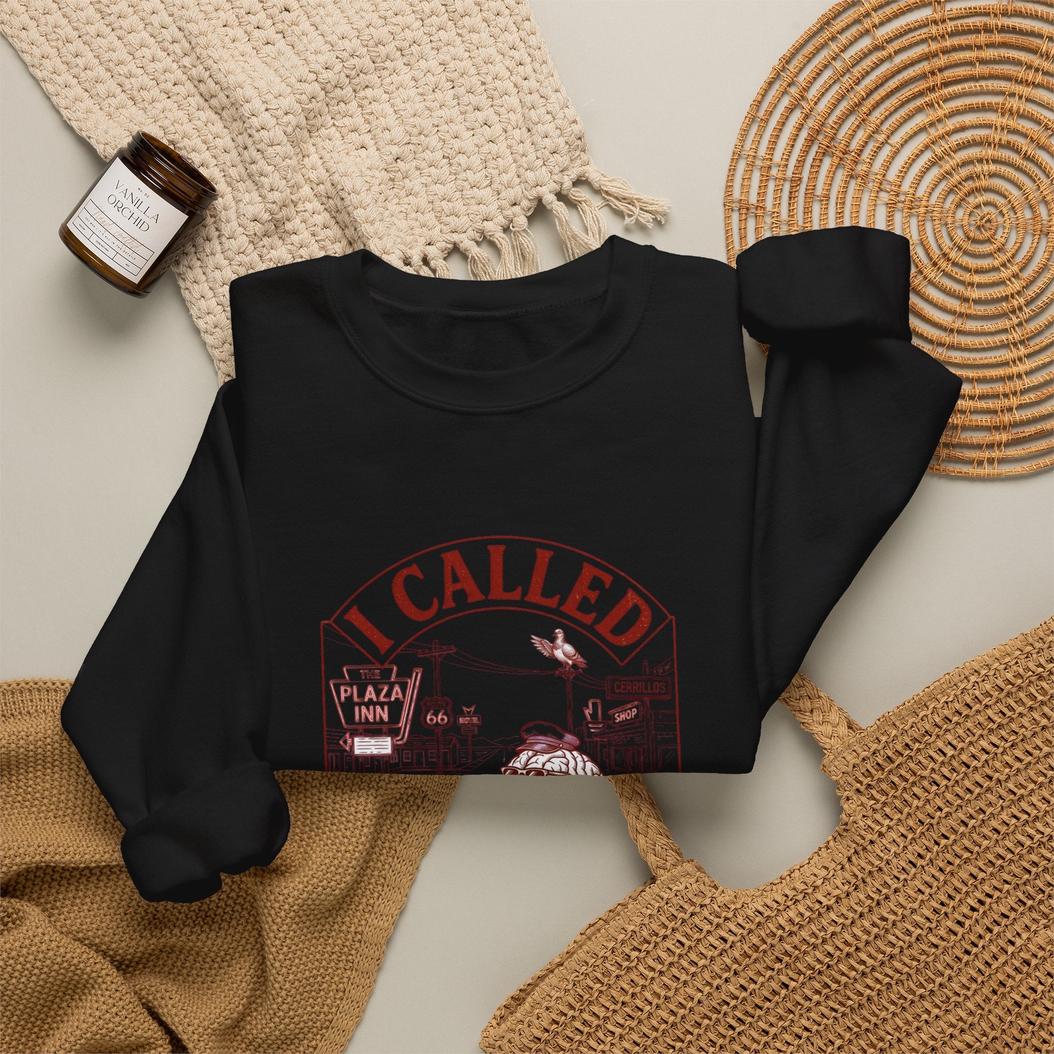 I Called My Brain Sweatshirt | Anxious Animal Humor, Cute Anxiety Graphic