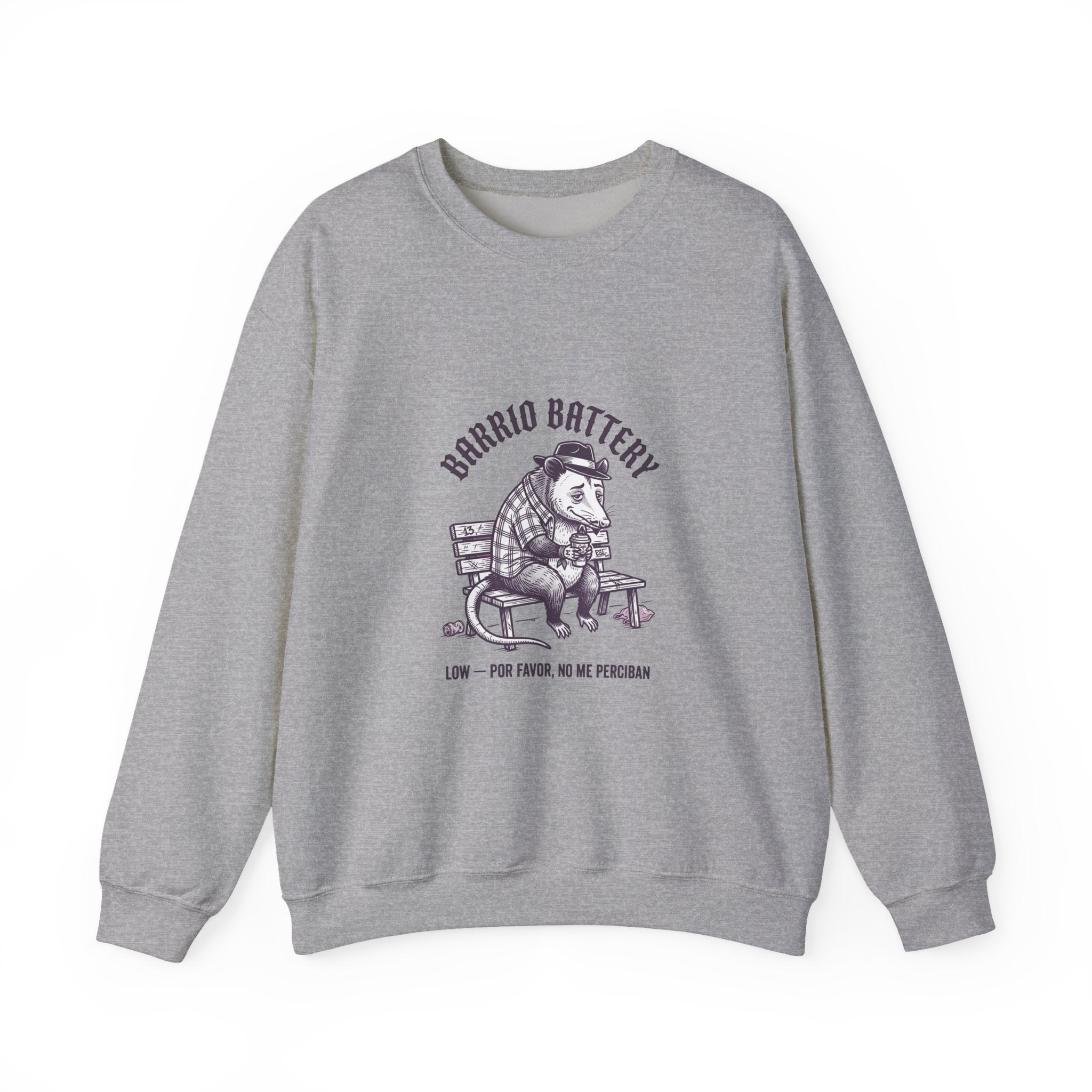Anxious Animal Illustration Crewneck Sweatshirt | Cute Anxiety Humor