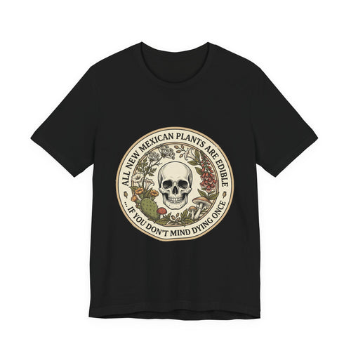 All Plants Are Edible Skull Botanical Tee | Vintage Botanical, Forager Humor