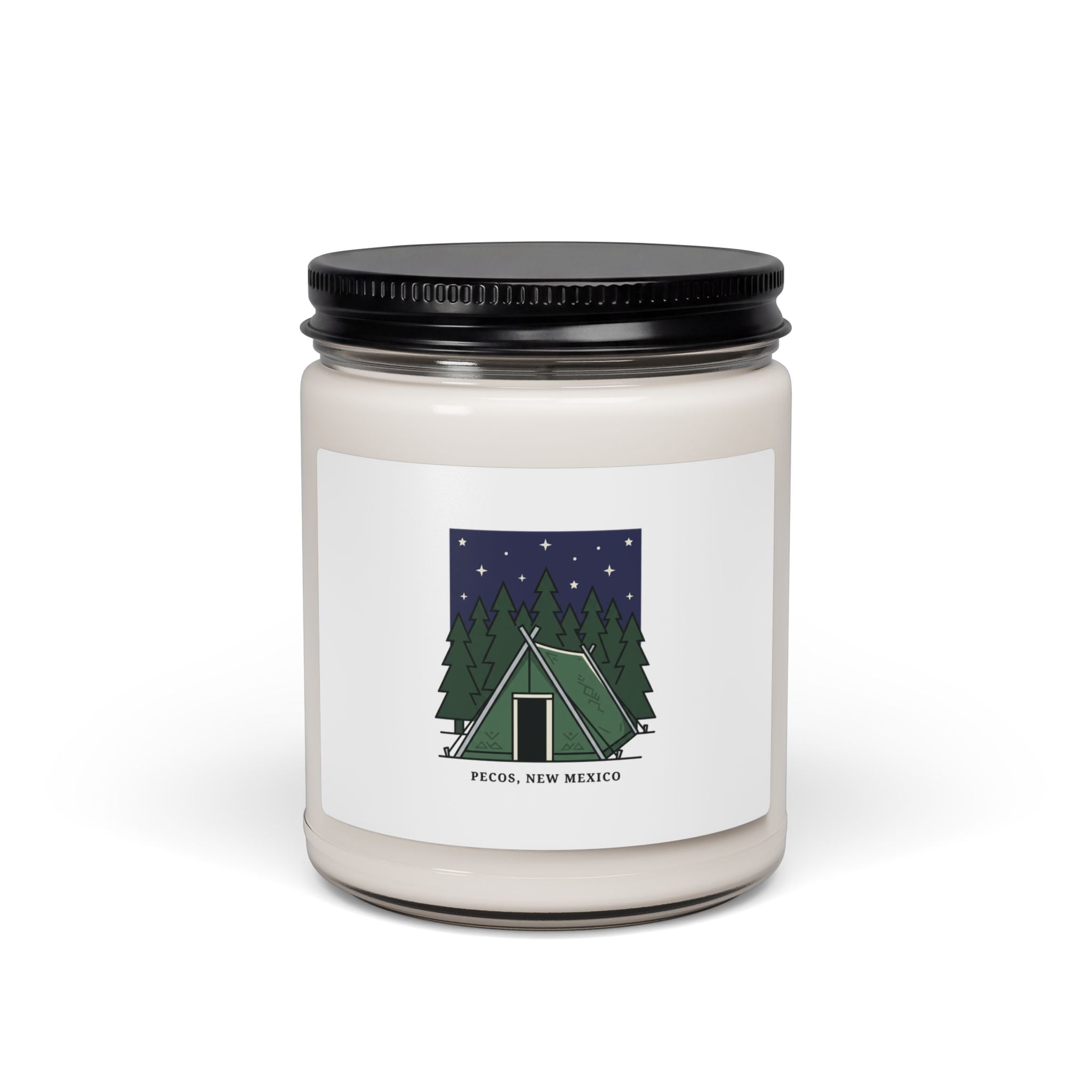 Camping Tent Illustration Candle | Soy 9oz, School Wedding Keepsake