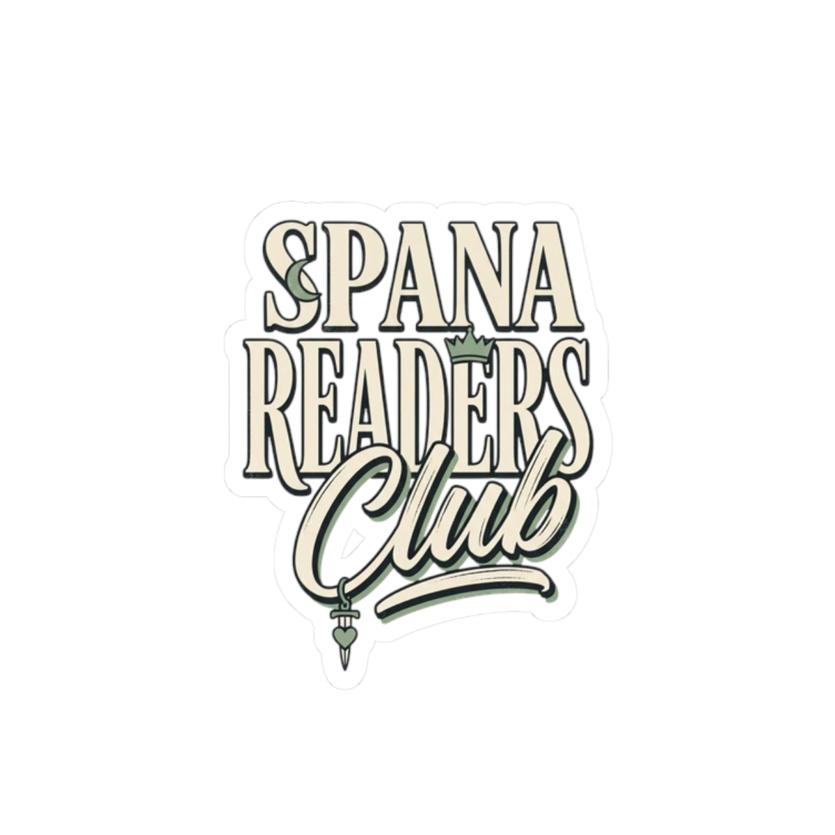 Readers Club Kiss-Cut Sticker | BookTok Romance, Bookish Aesthetic