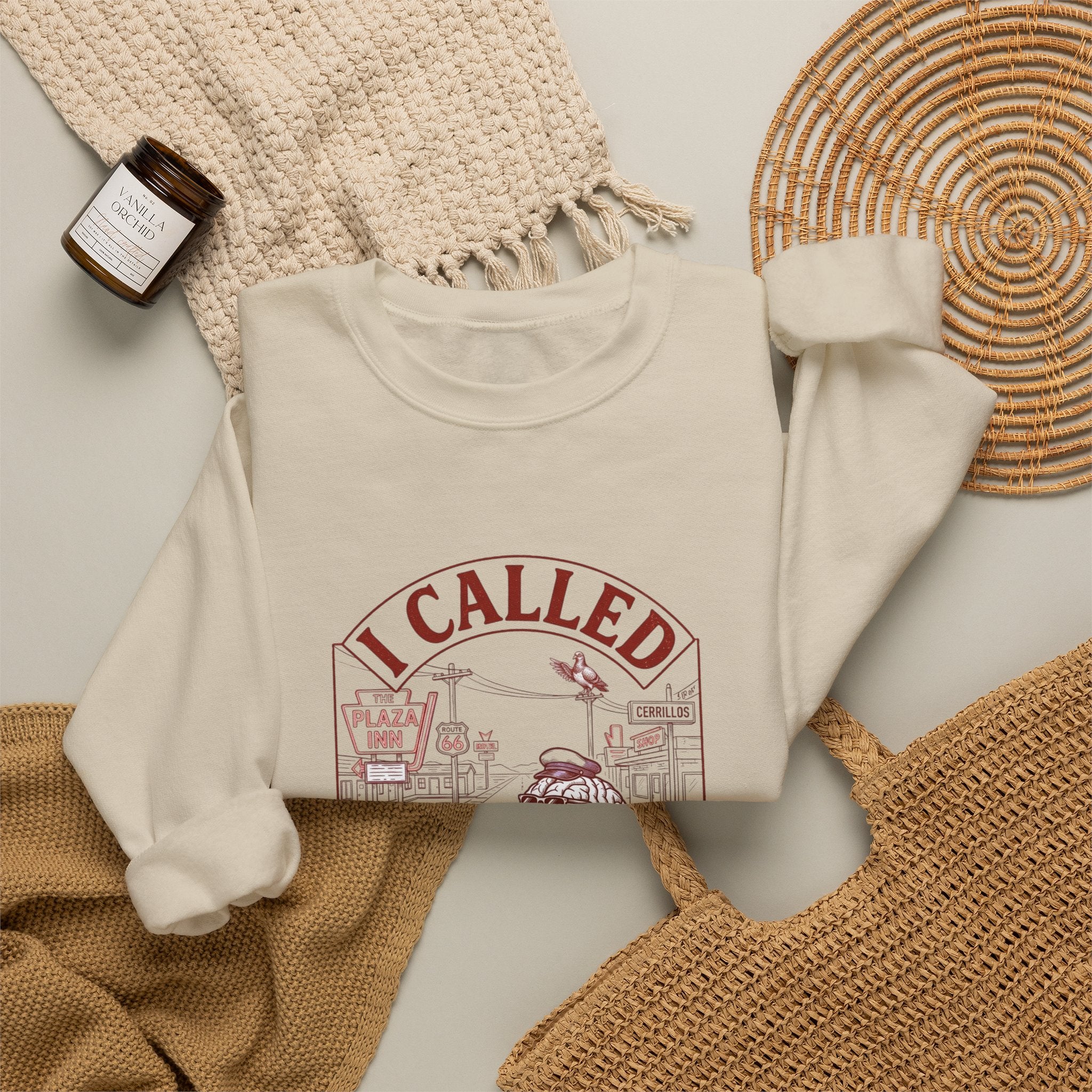 I Called My Brain Sweatshirt | Anxious Animal Humor, Cute Anxiety Graphic