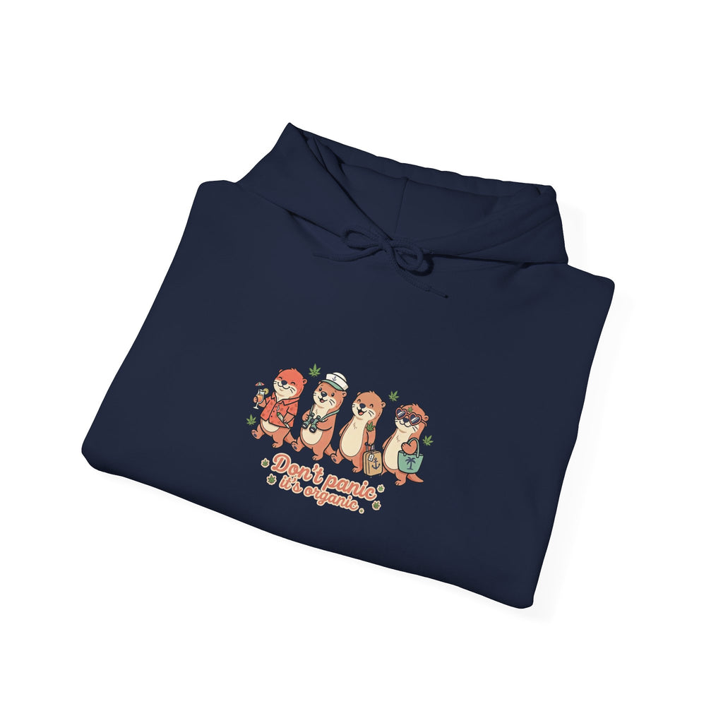 Tropical Otter Crew Illustration Hoodie | Cruise Vacation Shirt, Nautical Vacation Tees