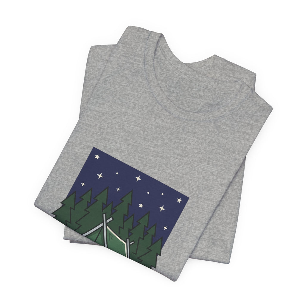 Camping Tent Illustration Tee | Teacher Wedding, School Community