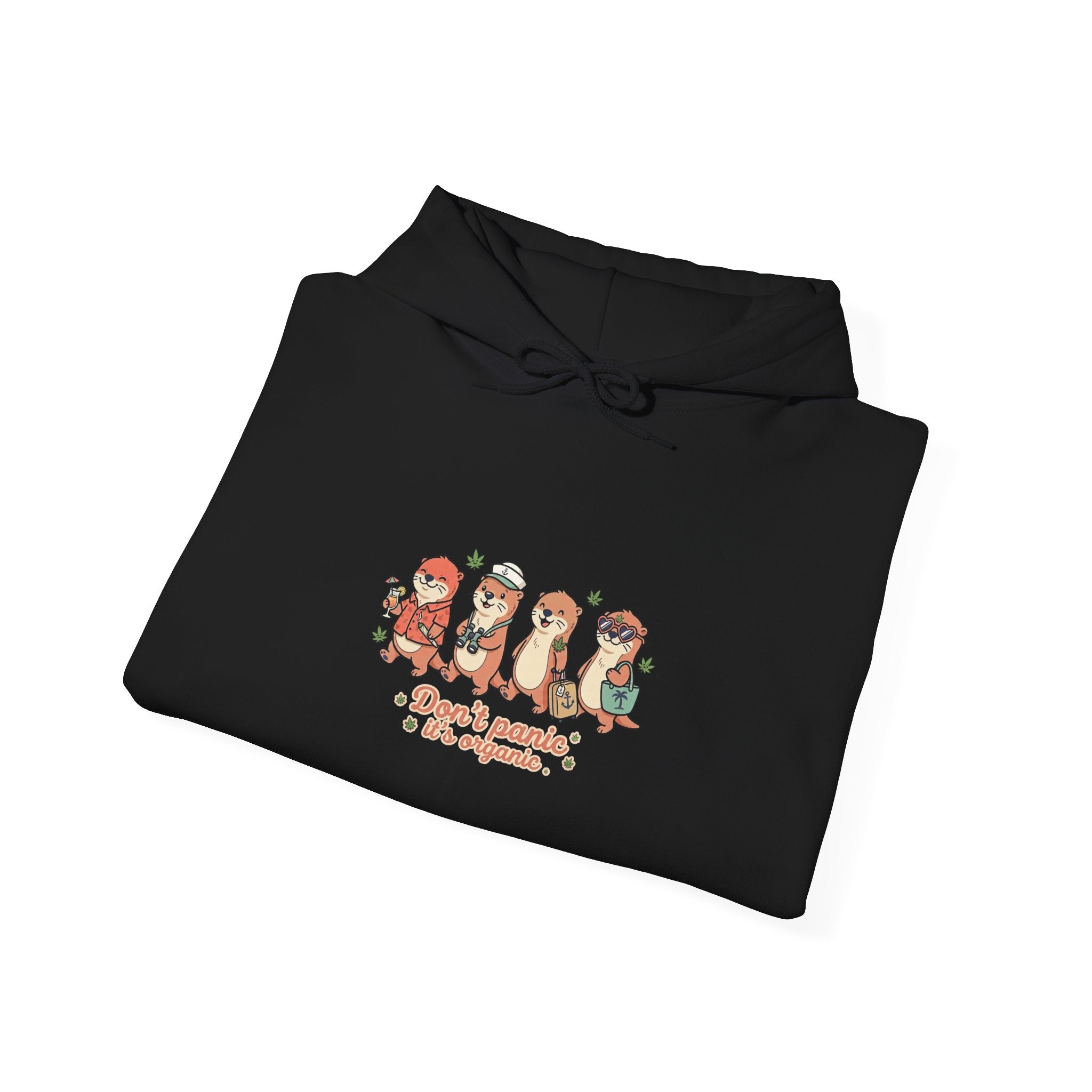 Tropical Otter Crew Illustration Hoodie | Cruise Vacation Shirt, Nautical Vacation Tees