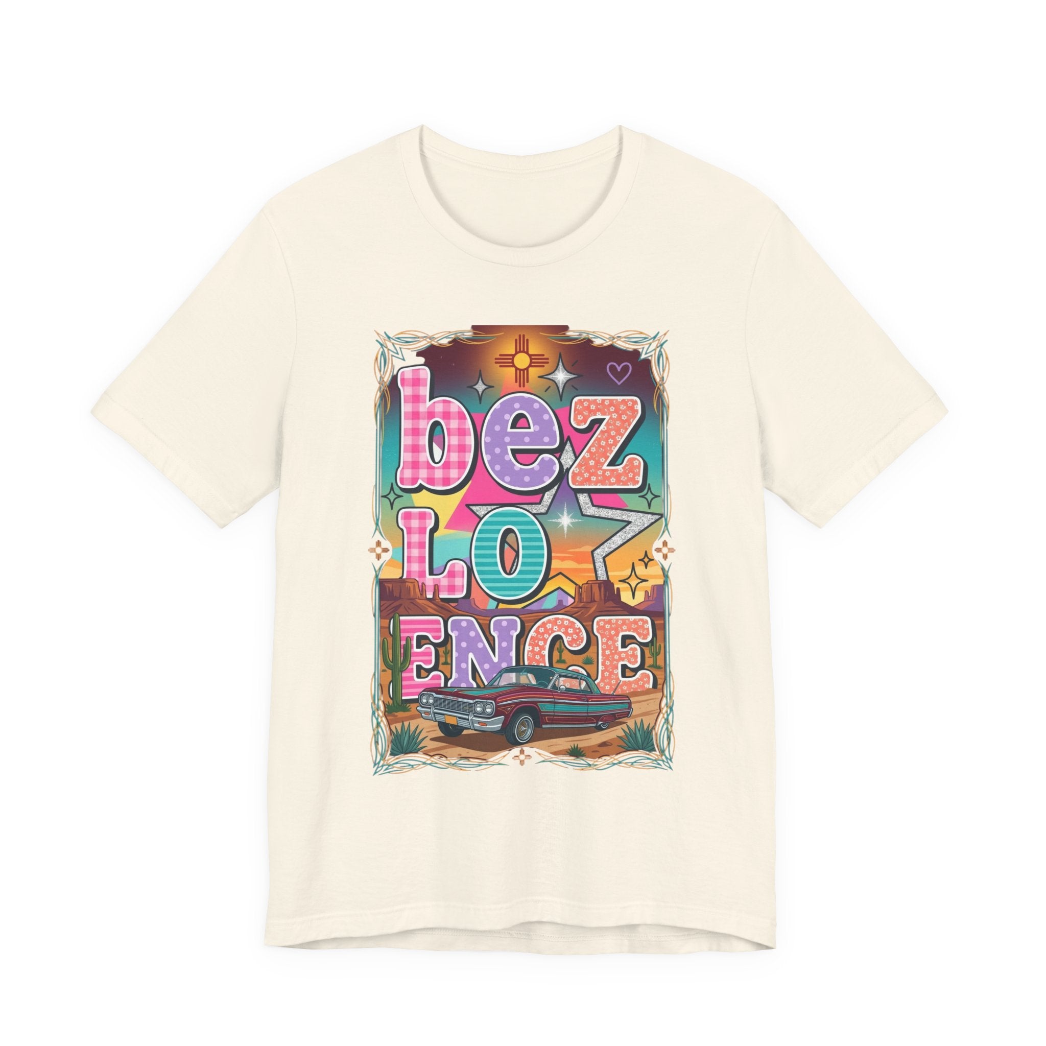 BeezLove Scripture Rainbow Tee — Colorful Christian Faith T-Shirt