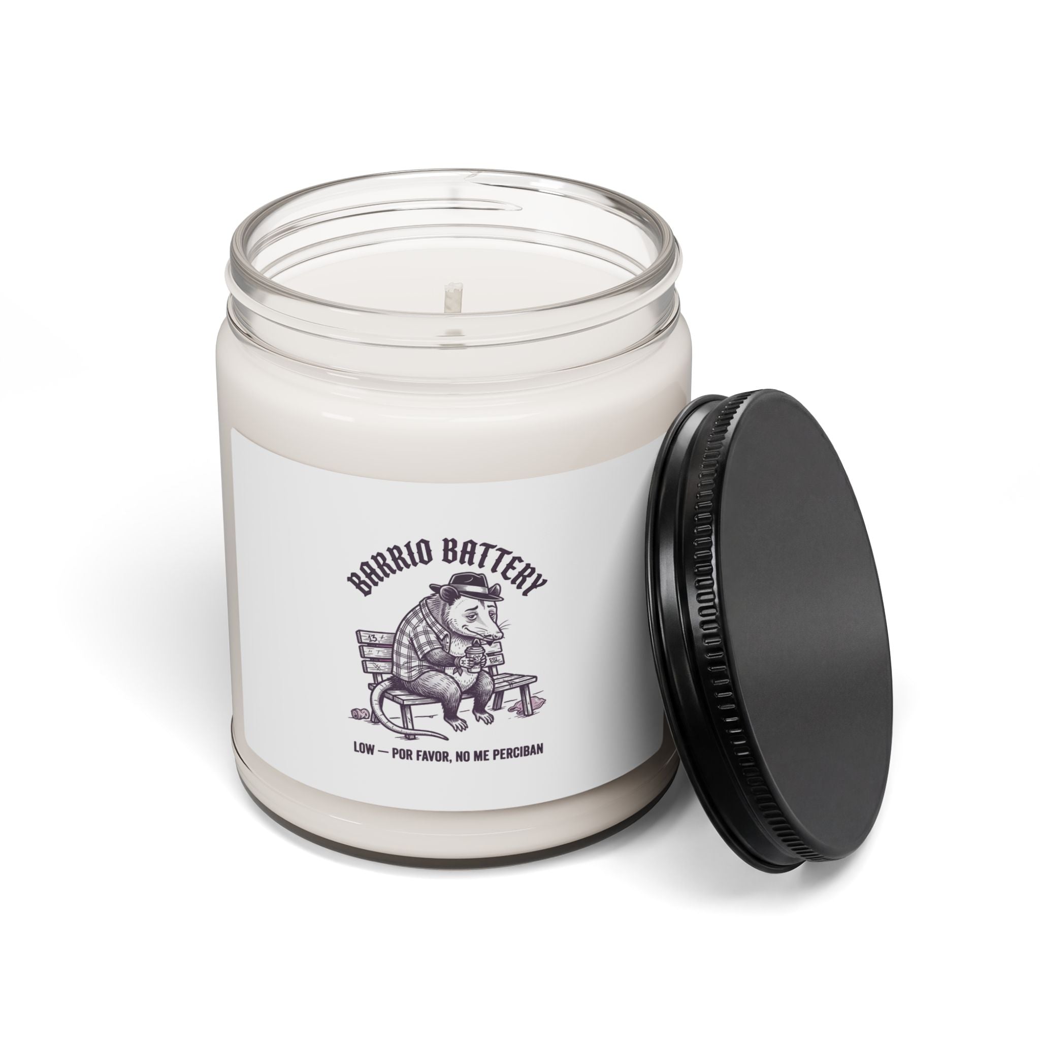 Anxious Armadillo Candle, Soy Jar | Anxious Animal Humor, Calming Scent