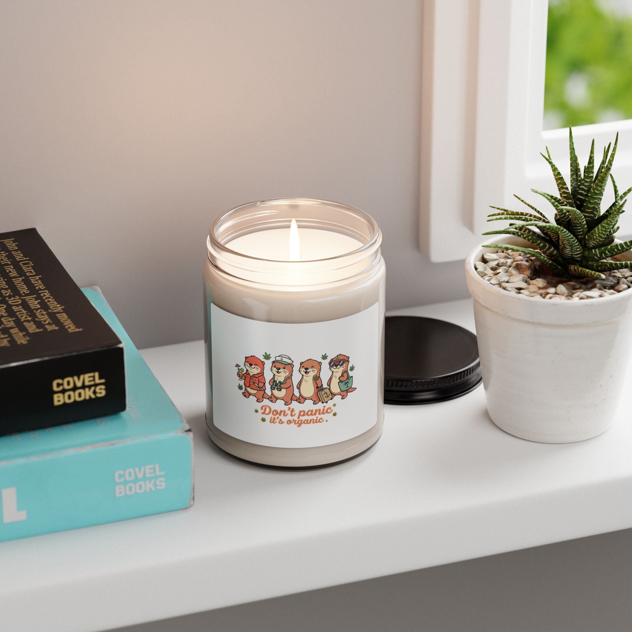 Don’t Panic It’s Organic Candle | Cruise Vacation, Nautical Otter Crew