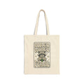 Feral Raccoon Noir Tote | Celestial Wilderness Canvas Tote
