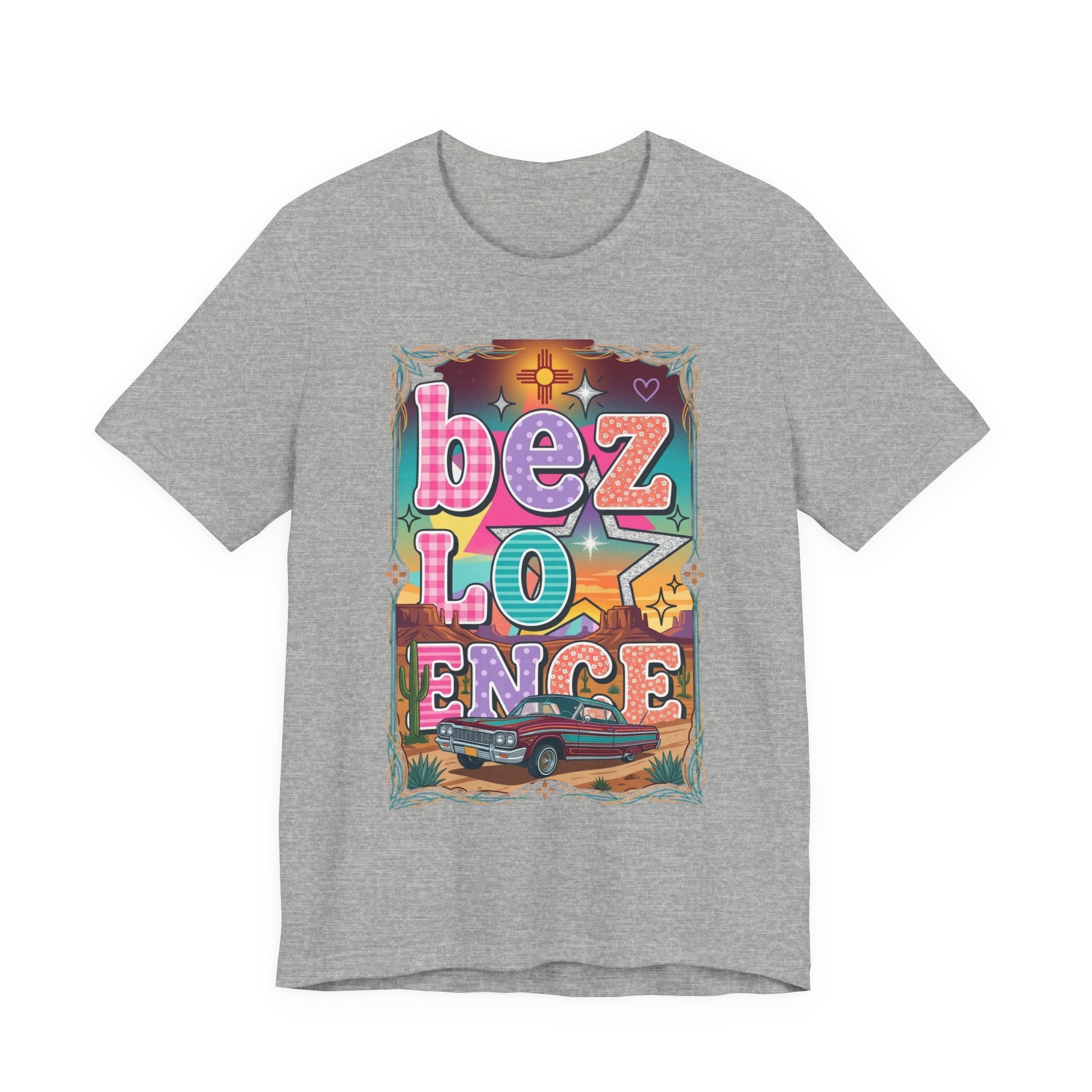 BeezLove Scripture Rainbow Tee — Colorful Christian Faith T-Shirt