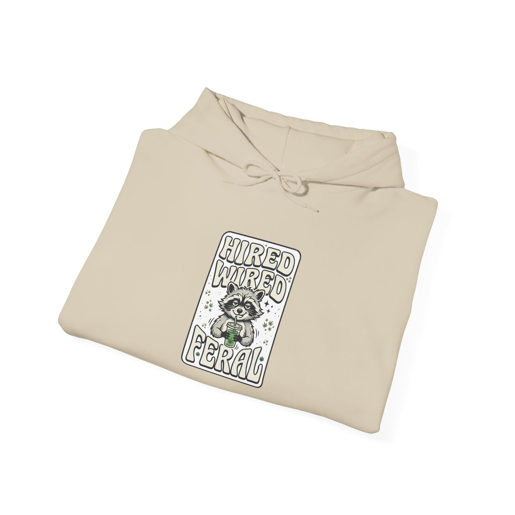 Feral Raccoon Crest Hoodie | Celestial Wilderness, Nocturnal Aesthetic