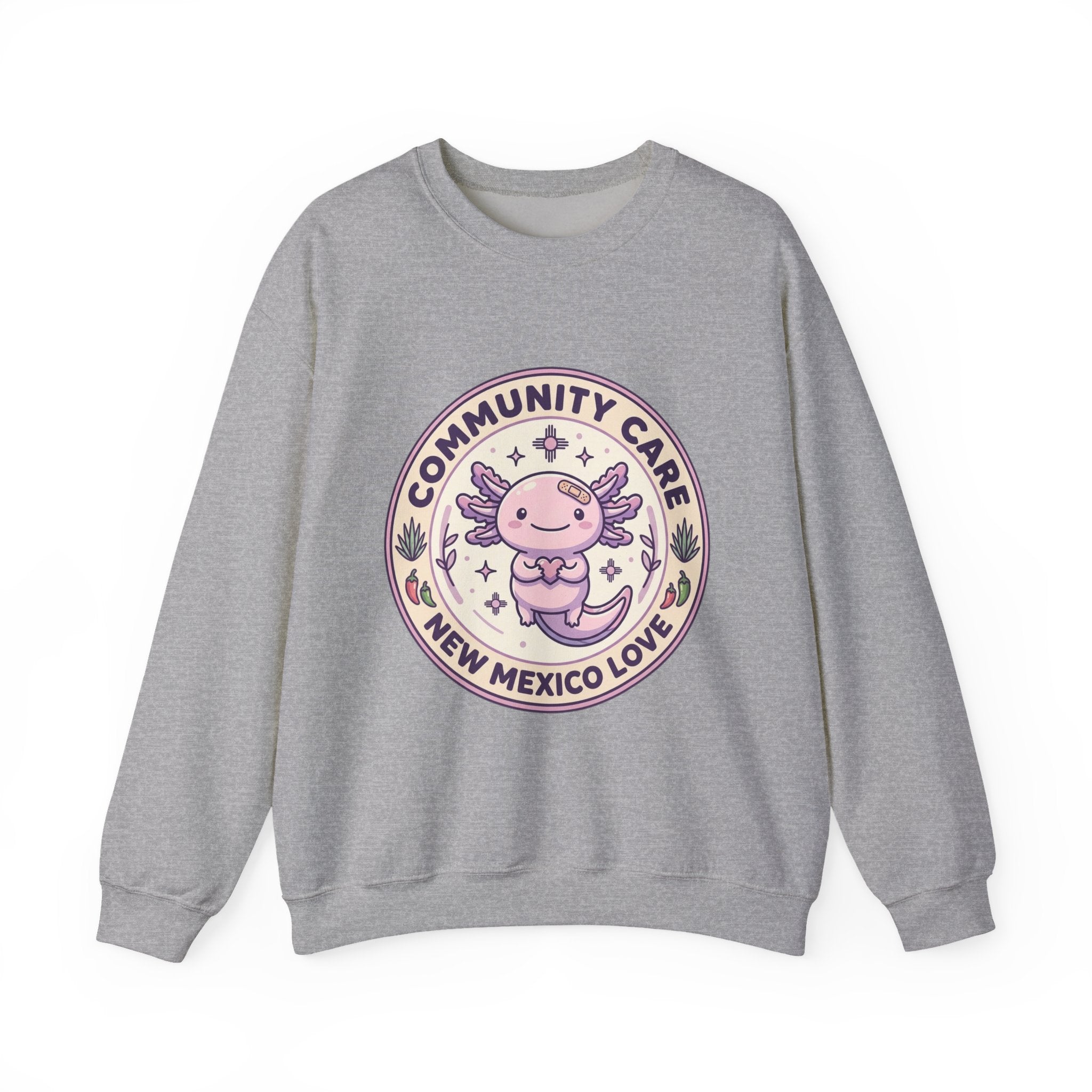 Community Care Axolotl Crewneck Sweatshirt | People Over Profit, Values-Led Apparel