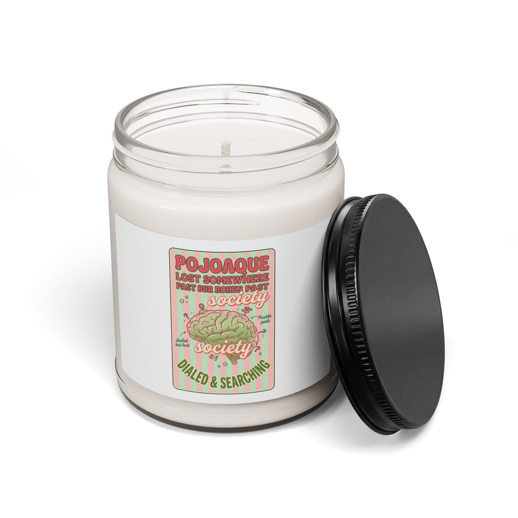 Matcha Aesthetic Soy Candle, 9oz | Green Pink Café Vibes