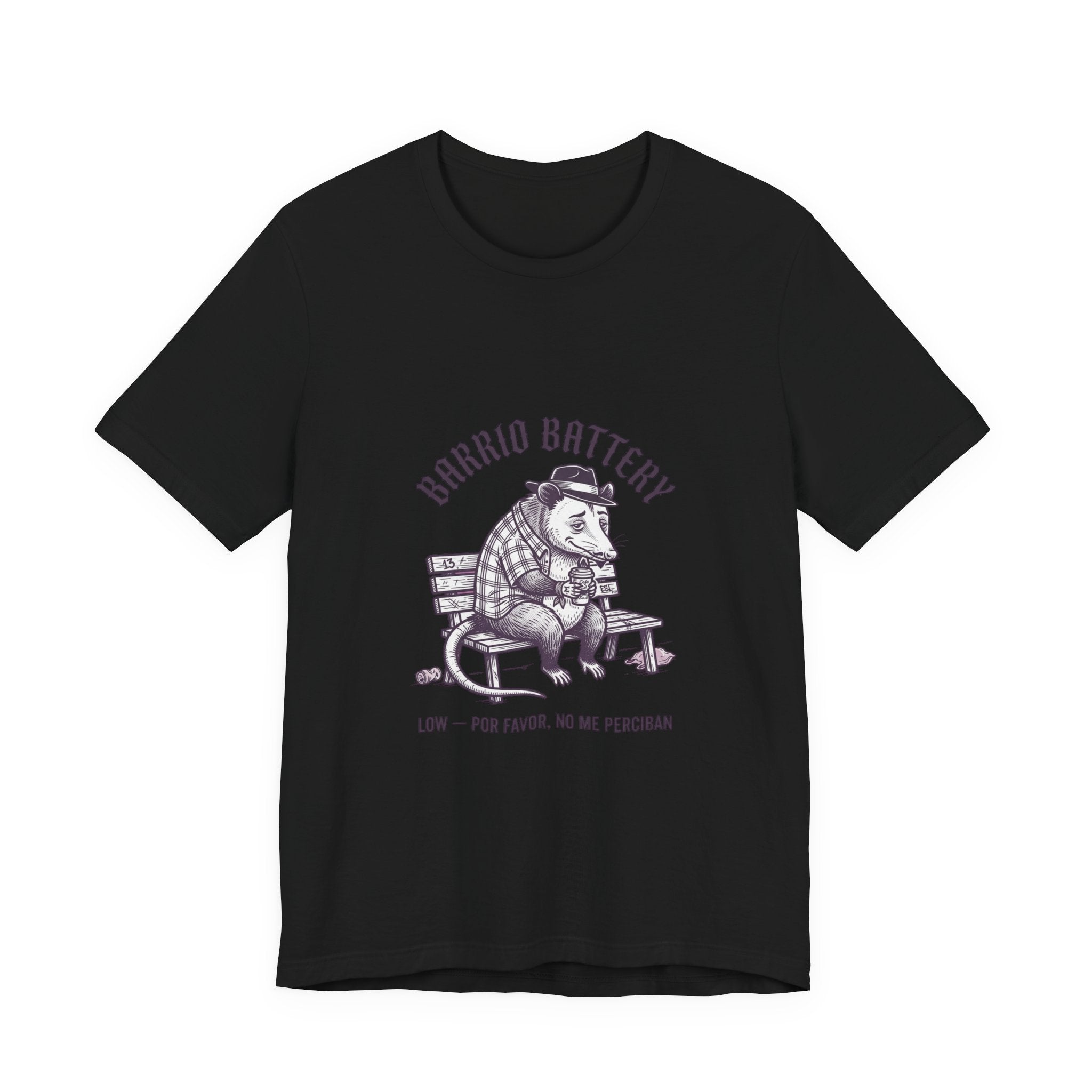 Anxious Armadillo Illustration Tee | Anxious Animal Humor, Cute Anxiety Graphic