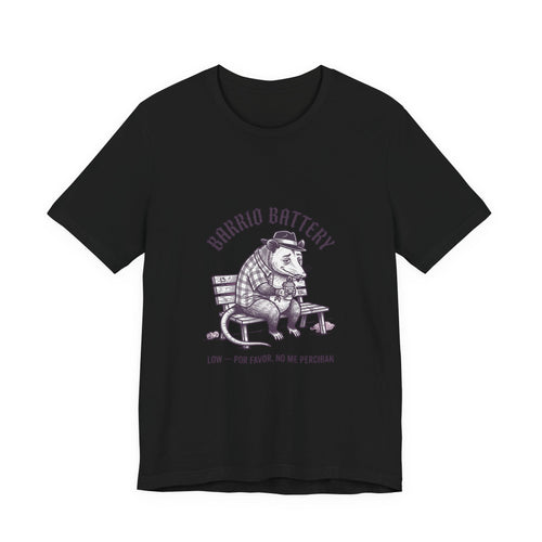 Anxious Armadillo Illustration Tee | Anxious Animal Humor, Cute Anxiety Graphic