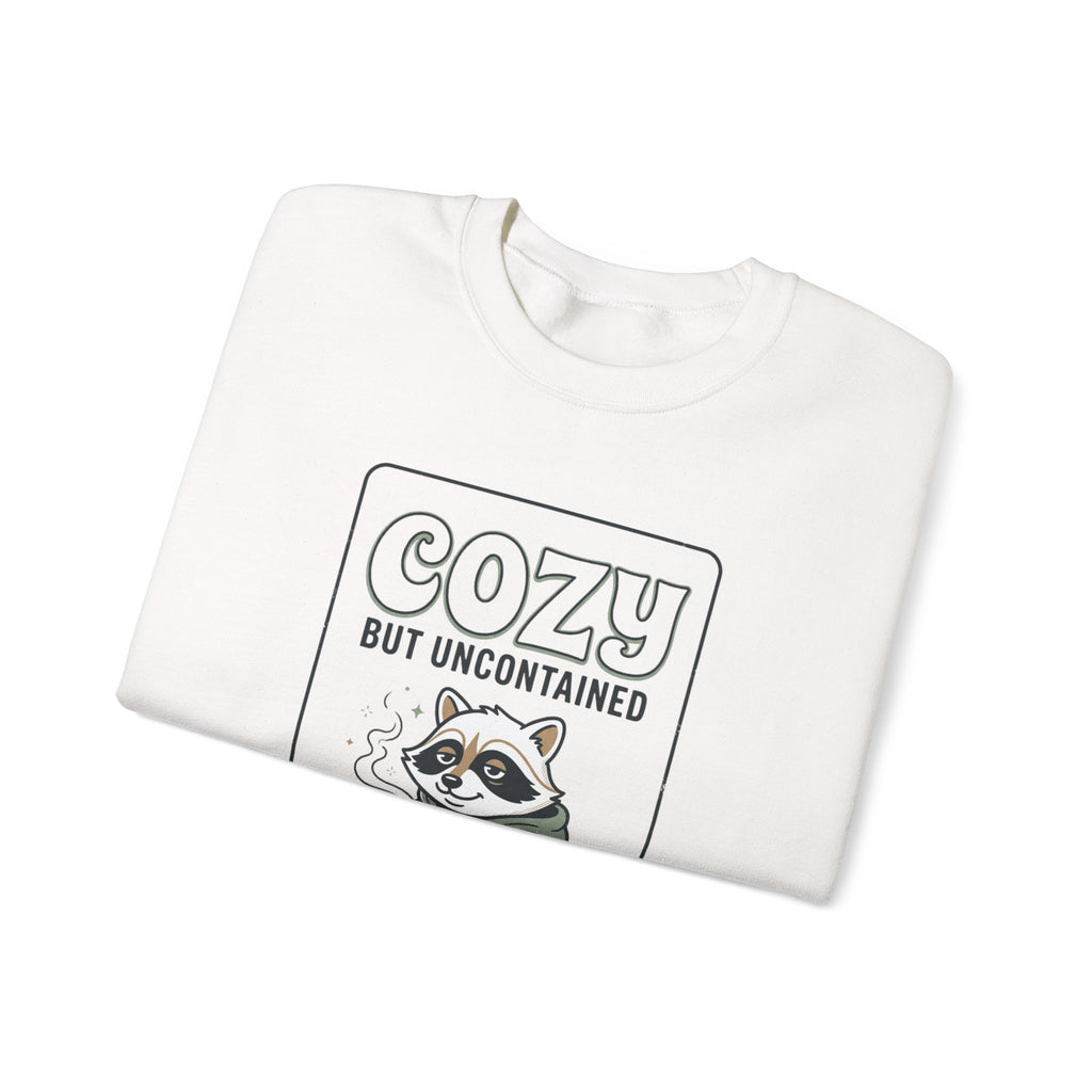 Cozy But Uncontained Raccoon Sweatshirt | Feral Raccoon Aesthetic, Wilderness
