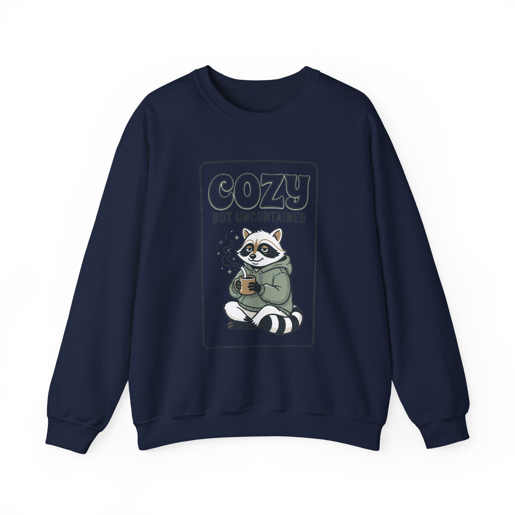 Cozy But Uncontained Raccoon Sweatshirt | Feral Raccoon Aesthetic, Wilderness