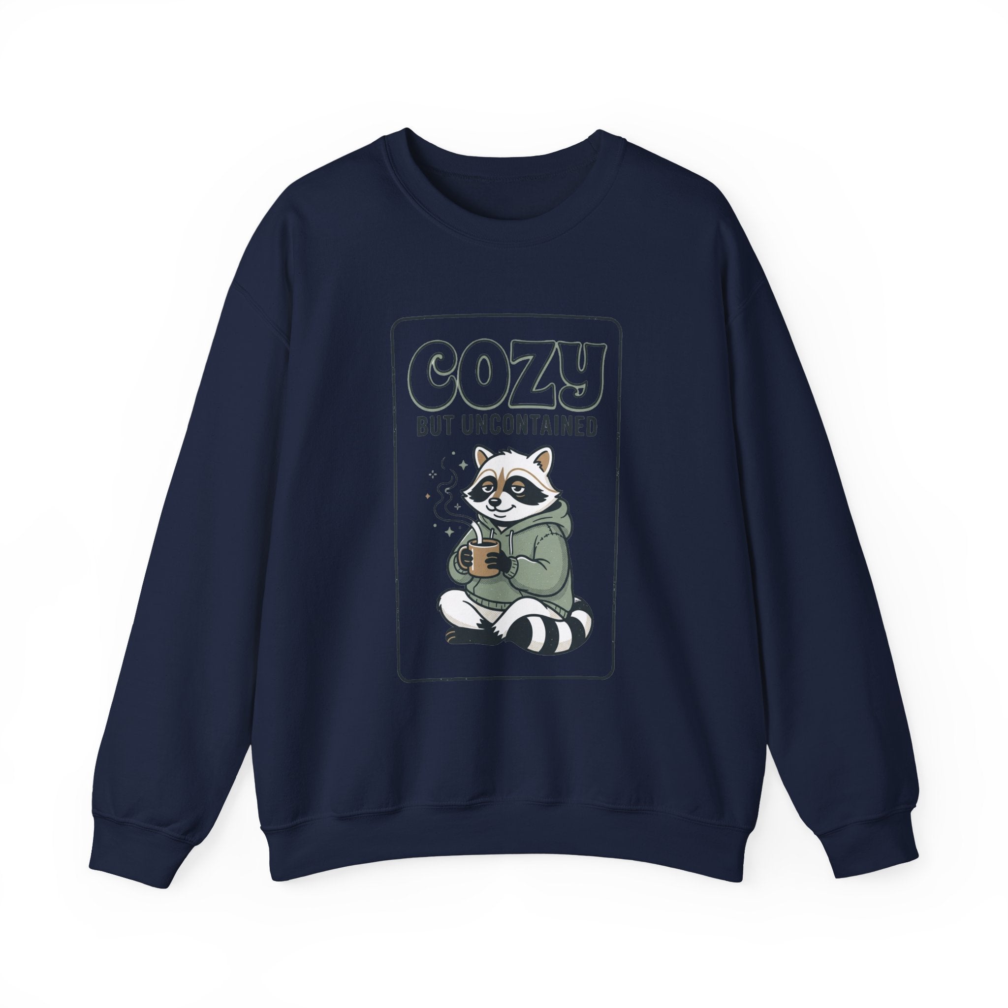 Cozy But Uncontained Raccoon Sweatshirt | Feral Raccoon Aesthetic, Wilderness