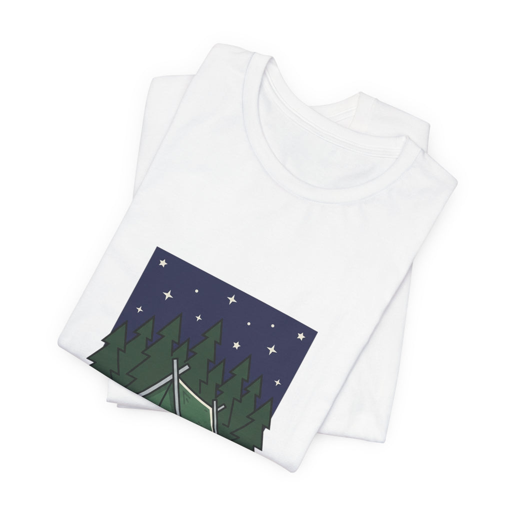 Camping Tent Illustration Tee | Teacher Wedding, School Community