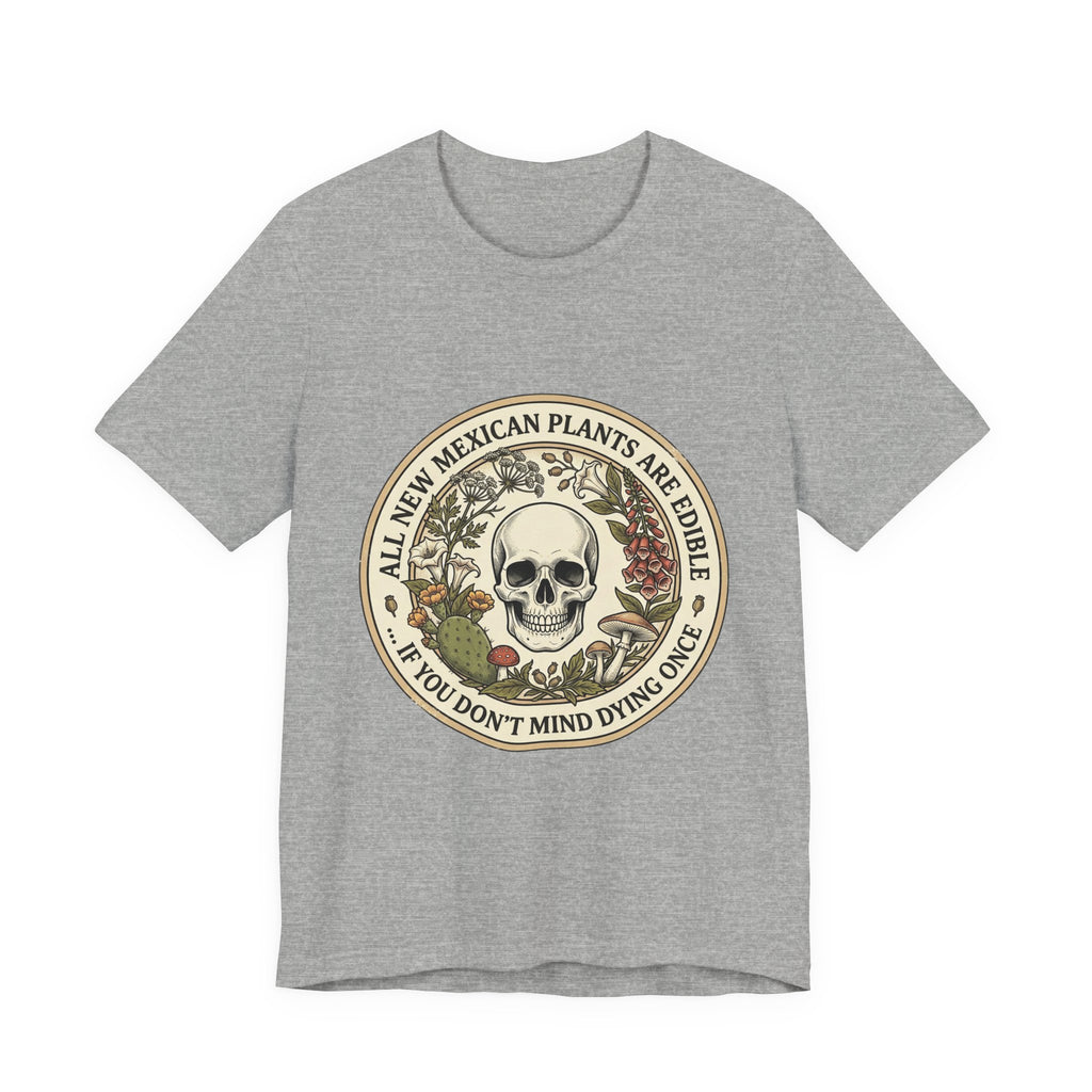 All Plants Are Edible Skull Botanical Tee | Vintage Botanical, Forager Humor