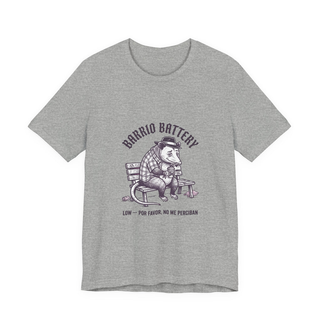 Anxious Armadillo Illustration Tee | Anxious Animal Humor, Cute Anxiety Graphic