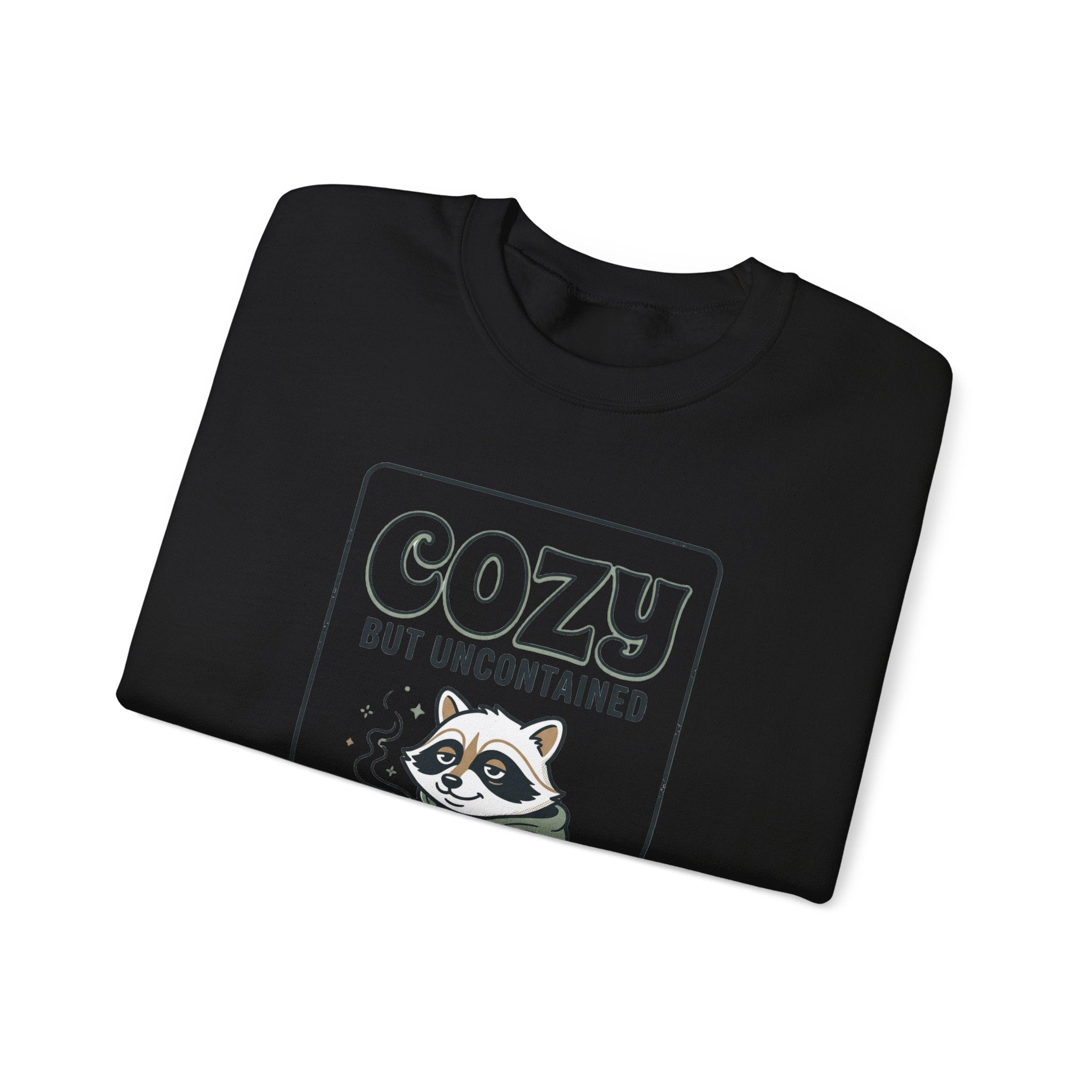 Cozy But Uncontained Raccoon Sweatshirt | Feral Raccoon Aesthetic, Wilderness