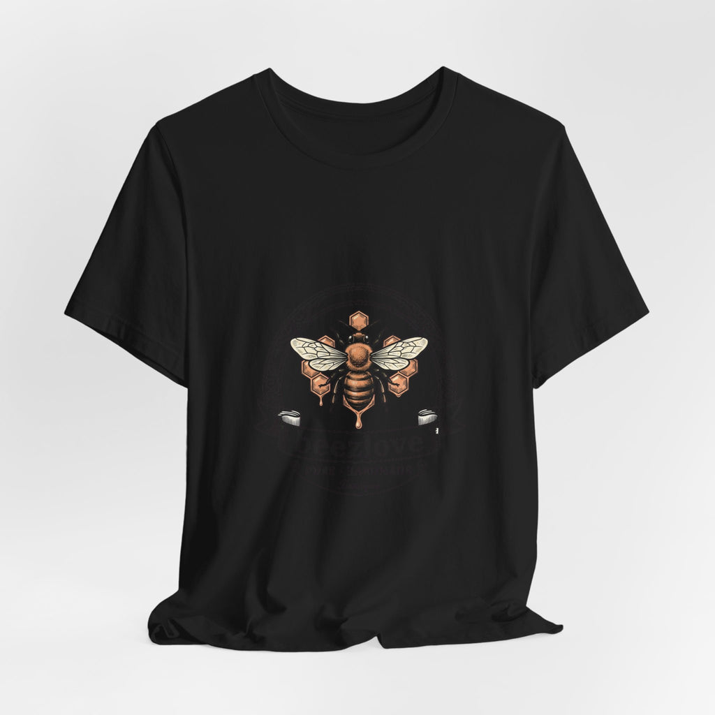 Bee motif birth flower Tee | Botanical bee illustration, birth month floral