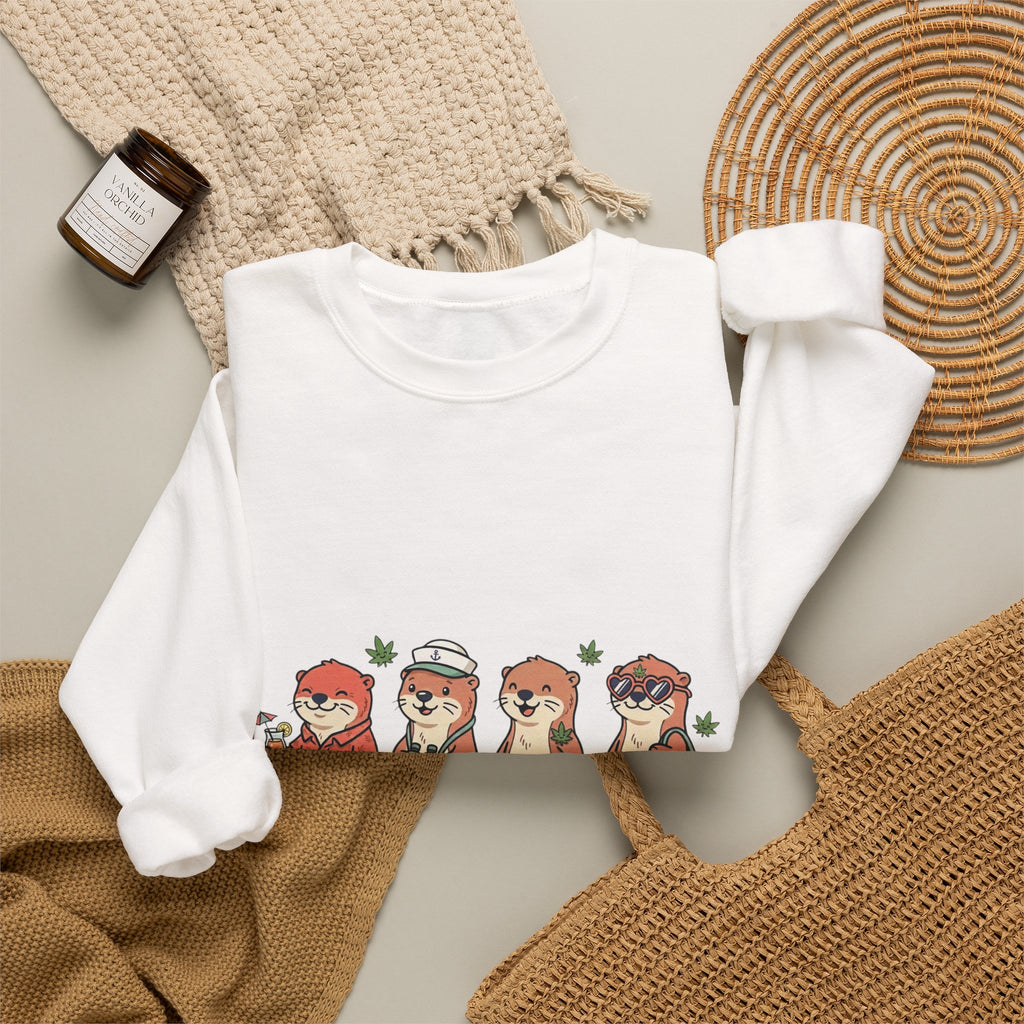 Don't Panic It's Organic sweatshirt | Cruise Vacation, Nautical Otter Crew
