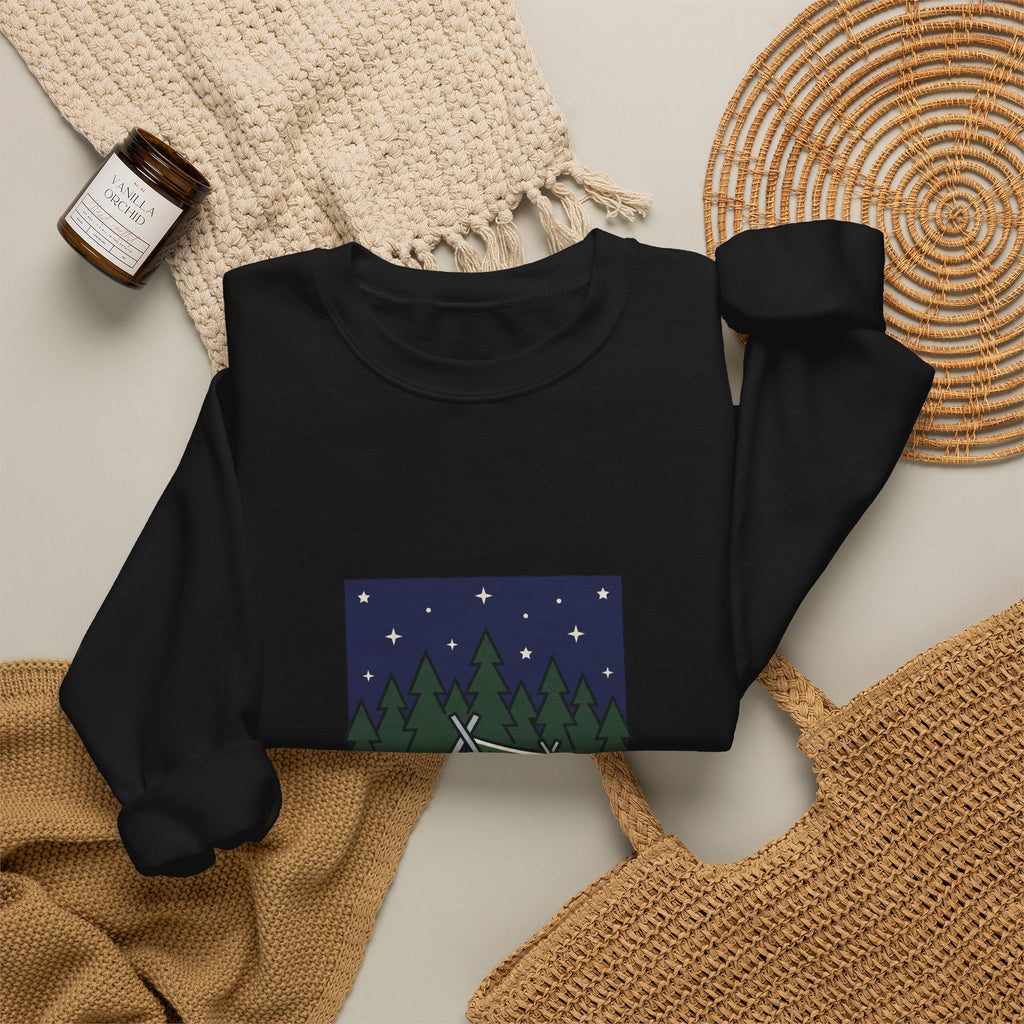 Camp Tent Illustration Sweatshirt | English Teacher Wedding, School Community