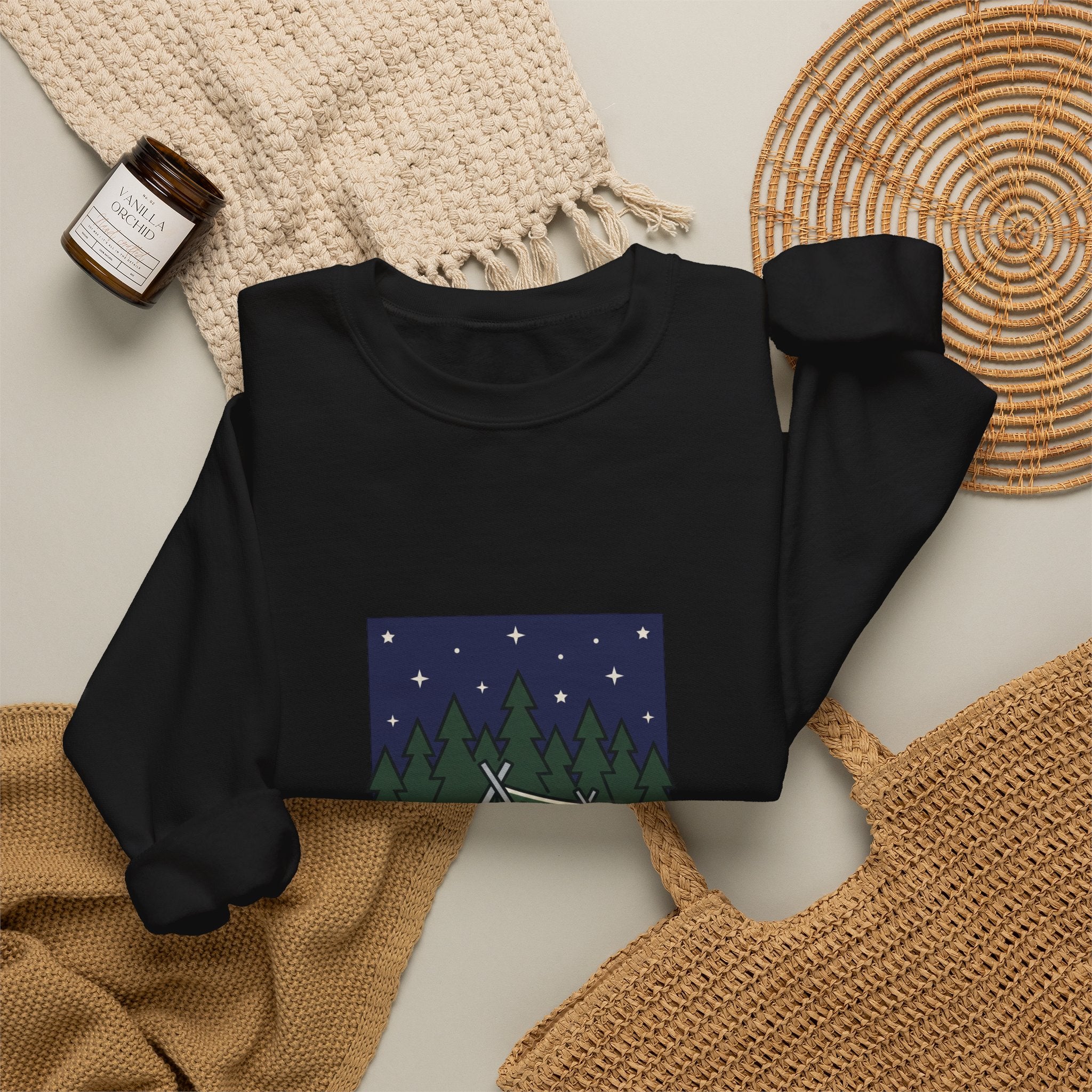 Camp Tent Illustration Sweatshirt | English Teacher Wedding, School Community