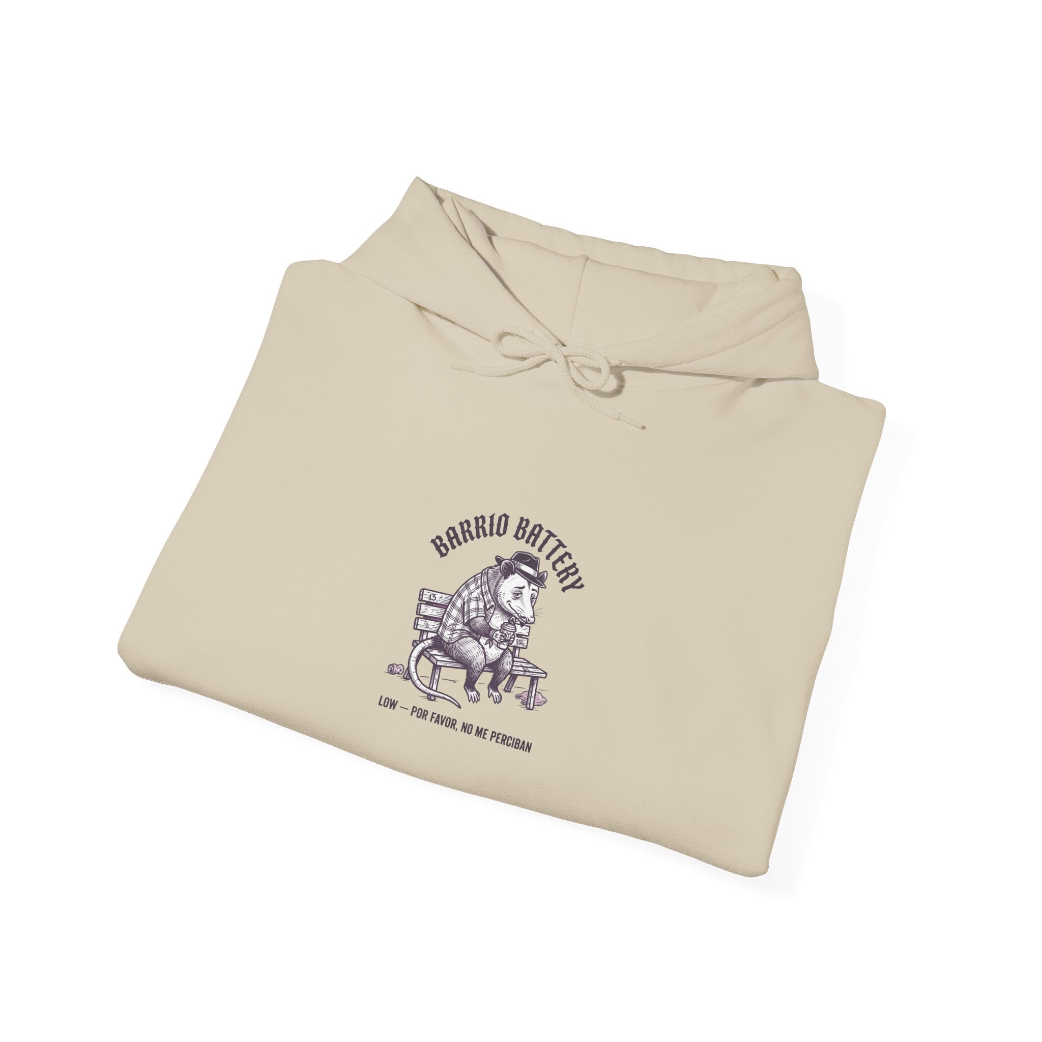 Anxious Animal Cartoon, Hooded Sweatshirt | Cute Anxiety Humor