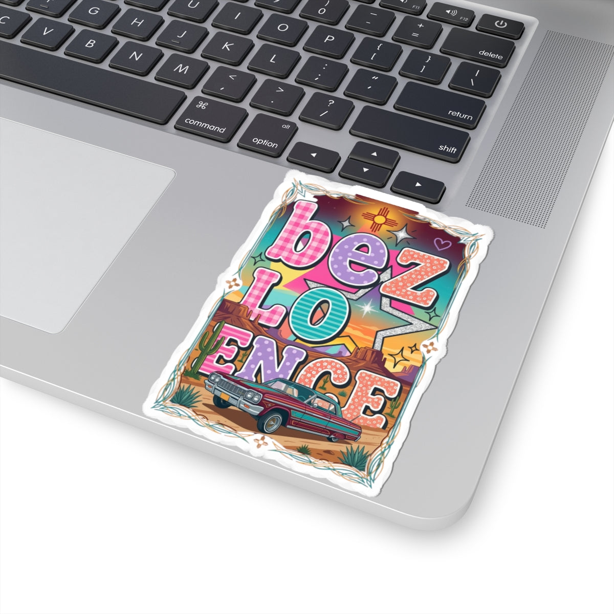 BeezLove Scripture Rainbow Sticker — Colorful Christian Faith Sticker