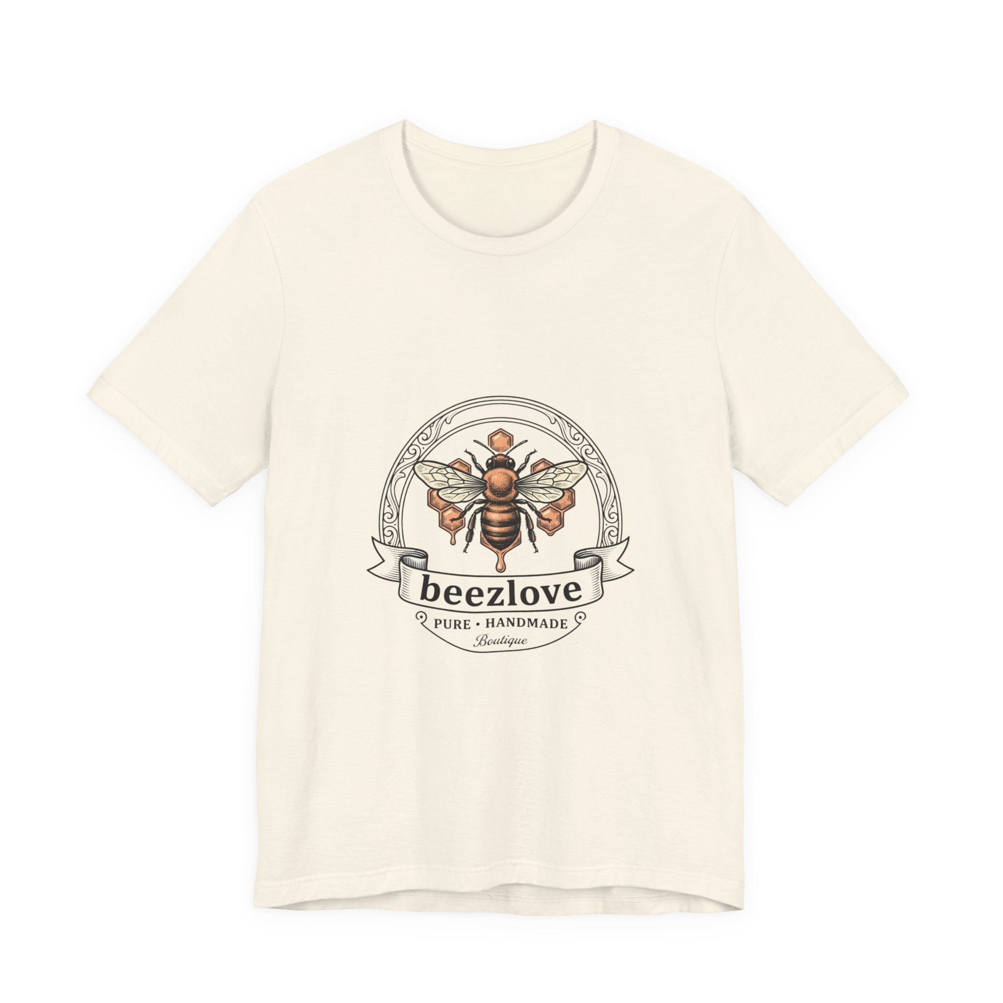 Bee motif birth flower Tee | Botanical bee illustration, birth month floral