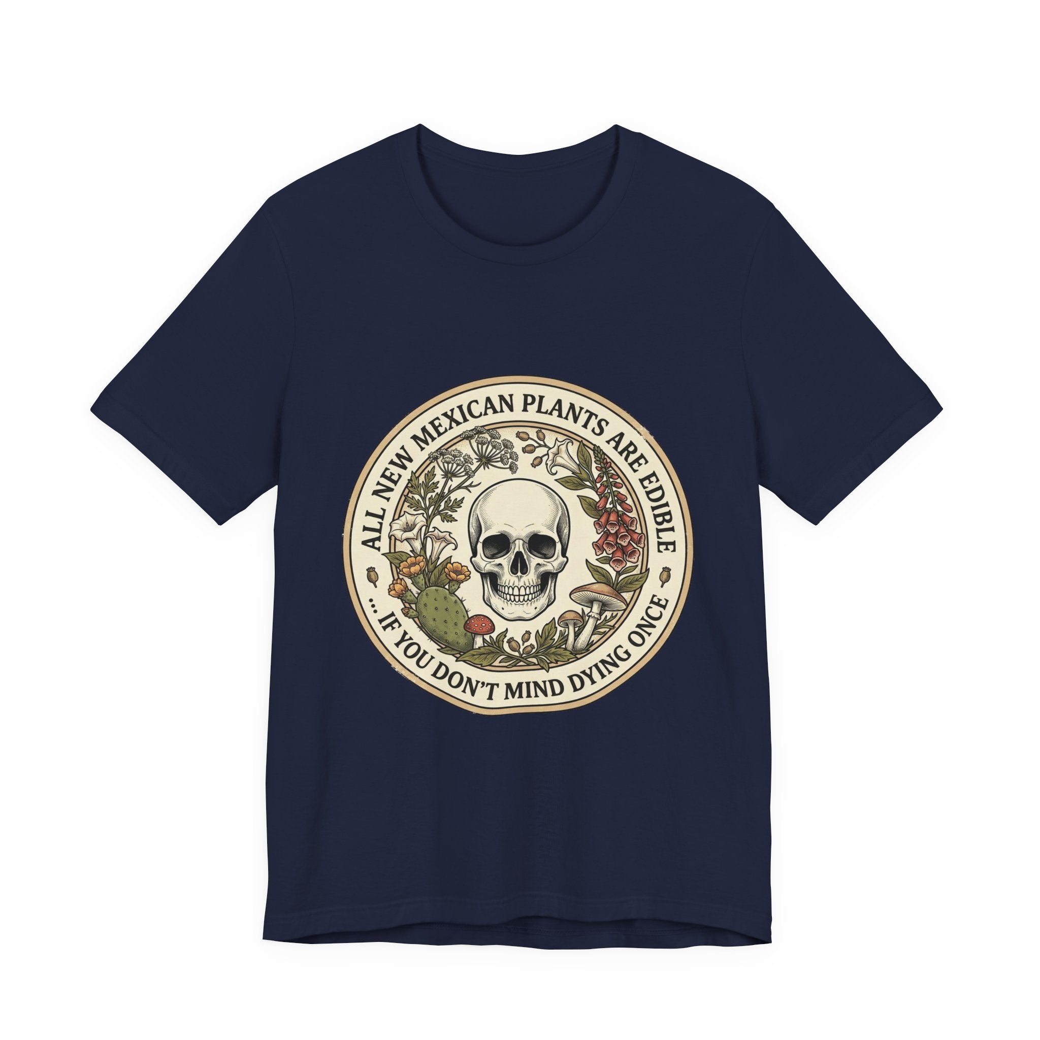 All Plants Are Edible Skull Botanical Tee | Vintage Botanical, Forager Humor