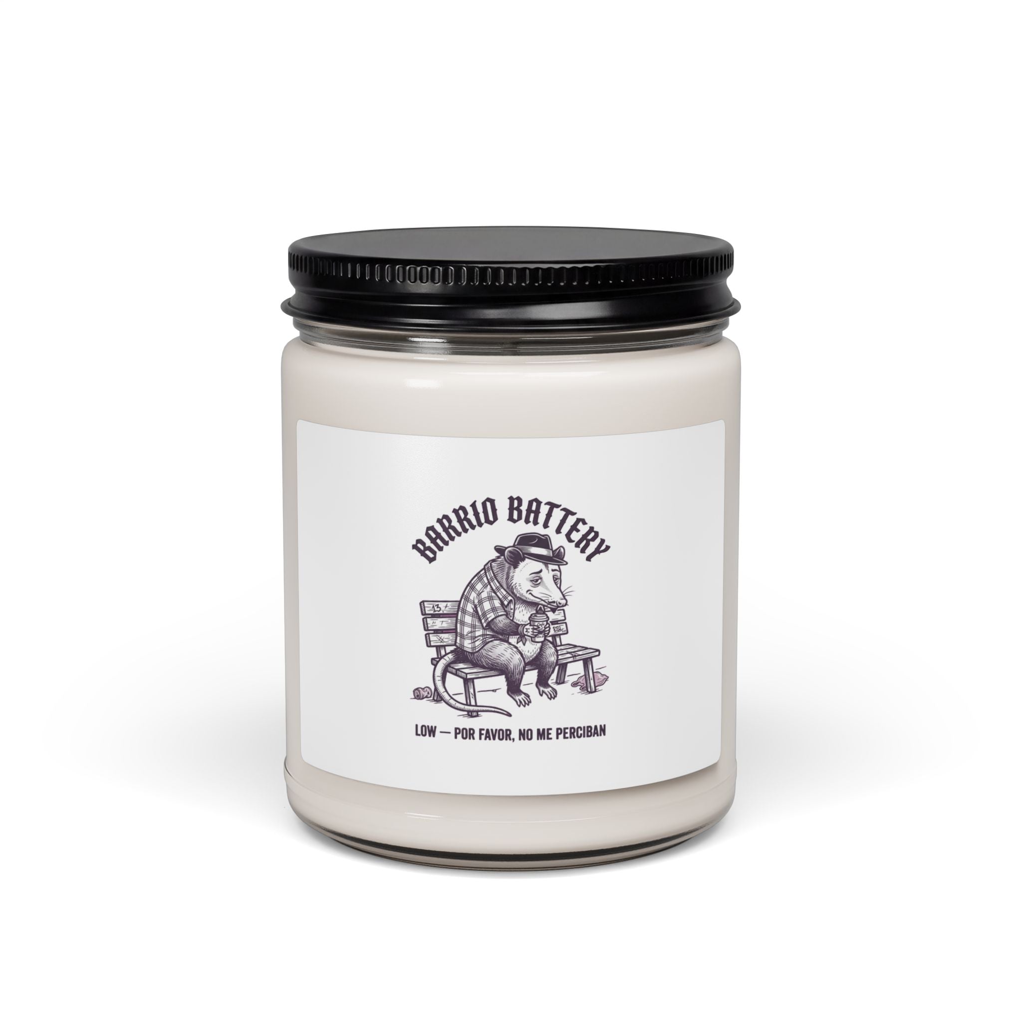 Anxious Armadillo Candle, Soy Jar | Anxious Animal Humor, Calming Scent