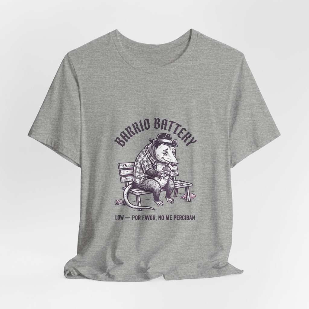 Anxious Armadillo Illustration Tee | Anxious Animal Humor, Cute Anxiety Graphic