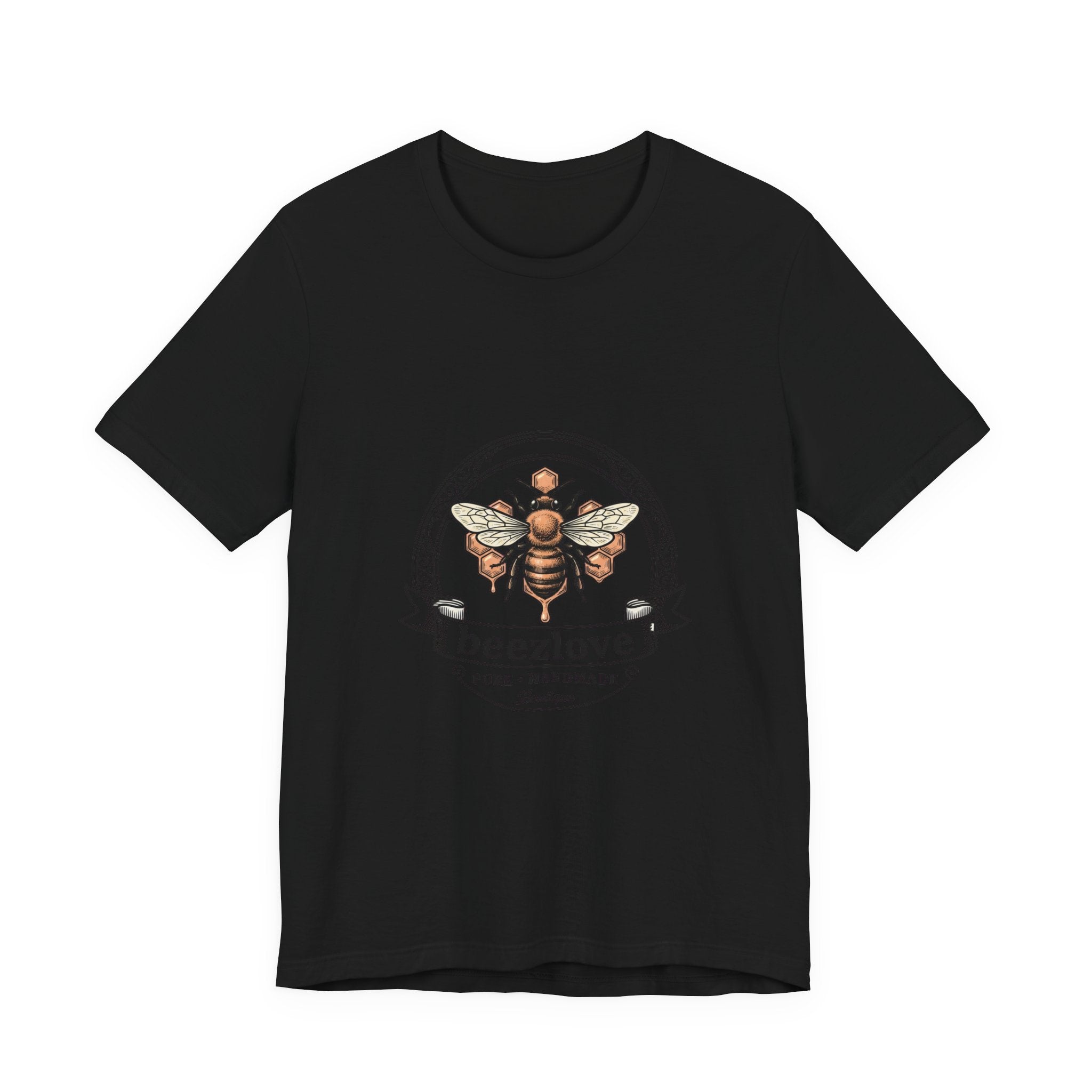 Bee motif birth flower Tee | Botanical bee illustration, birth month floral