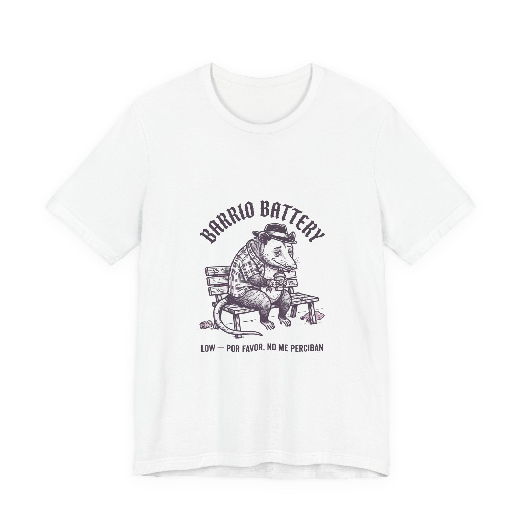 Anxious Armadillo Illustration Tee | Anxious Animal Humor, Cute Anxiety Graphic