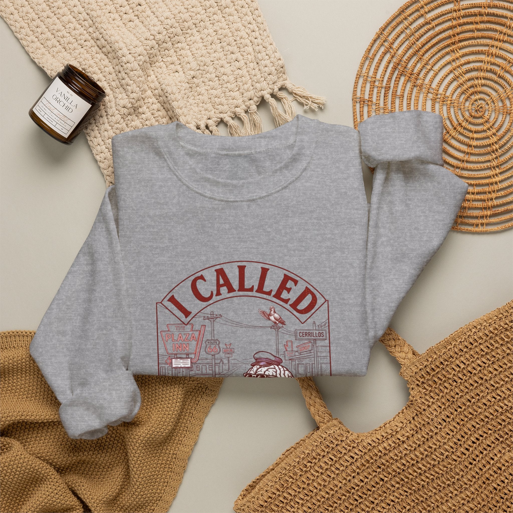 I Called My Brain Sweatshirt | Anxious Animal Humor, Cute Anxiety Graphic