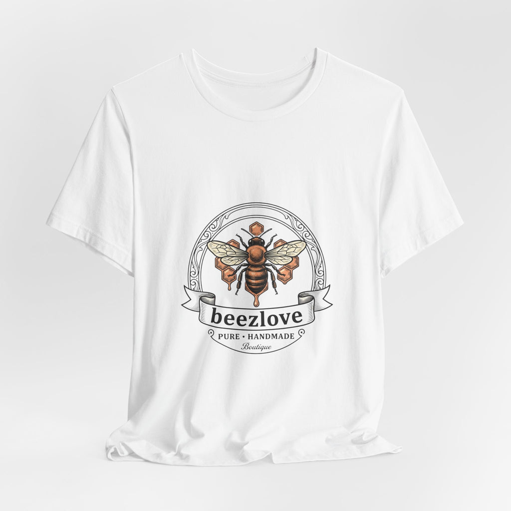 Bee motif birth flower Tee | Botanical bee illustration, birth month floral